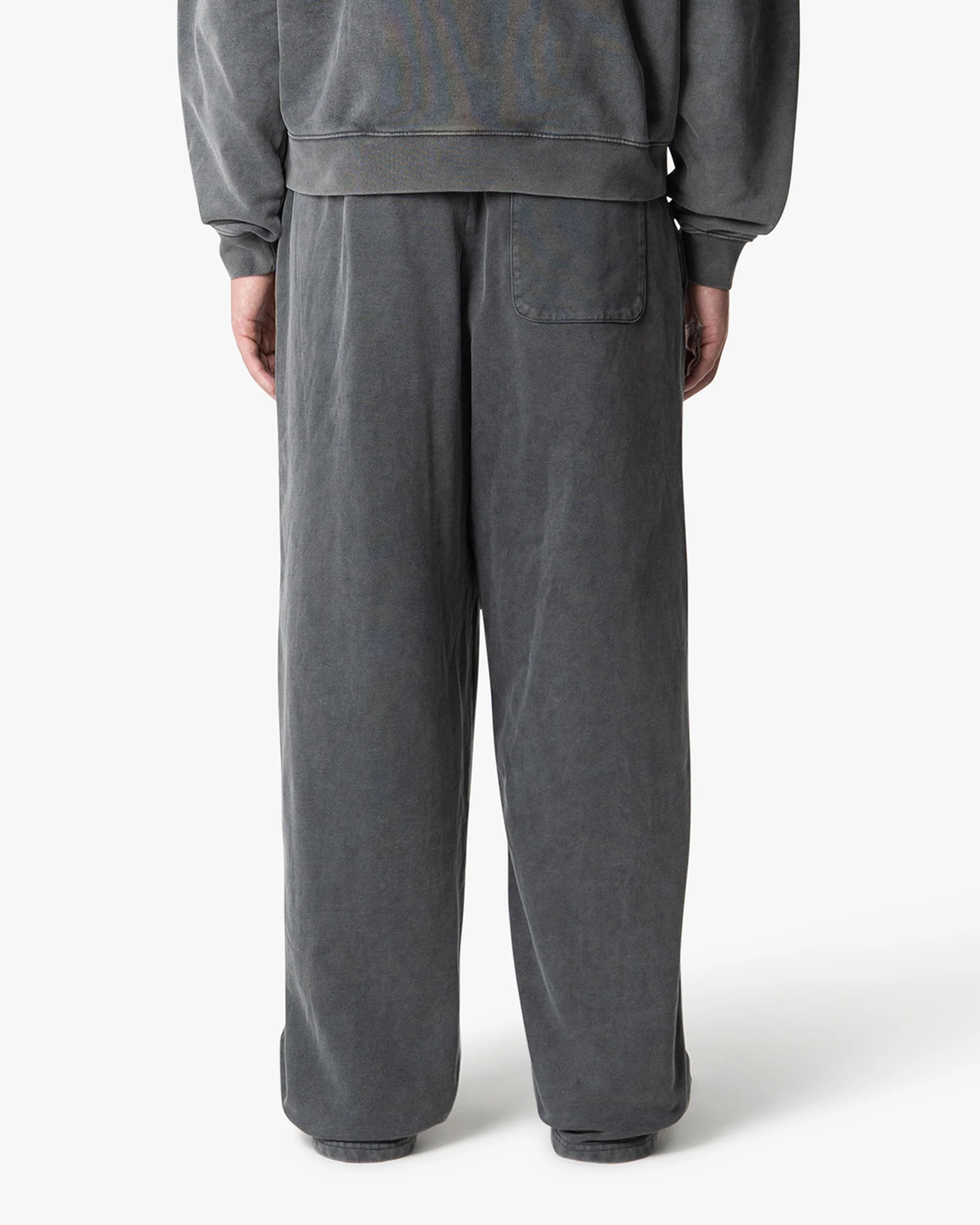Acid Wash Oversized Pleated Sweatpants | Acid Grey - Image 5