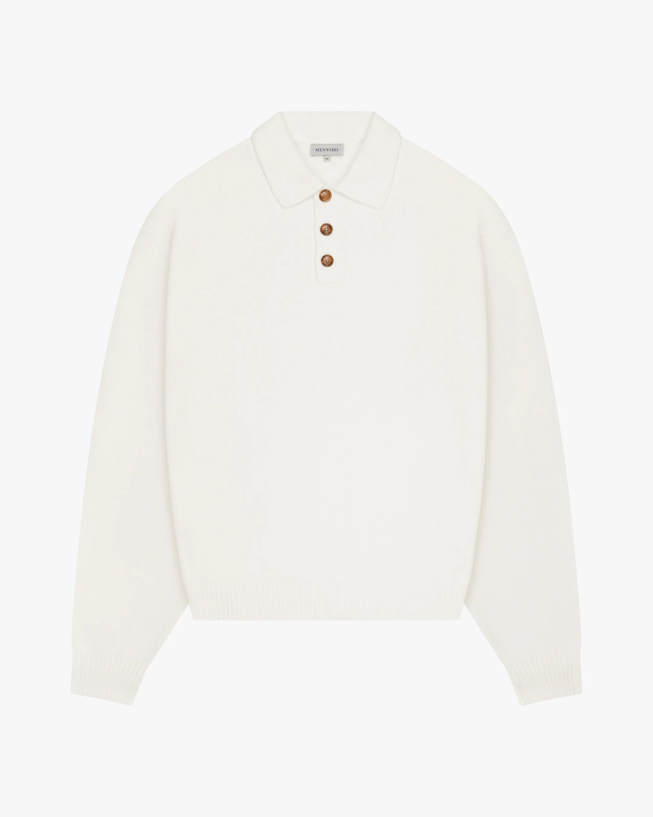 Alessandro Knitted Polo Sweater | Ecru - Image 2