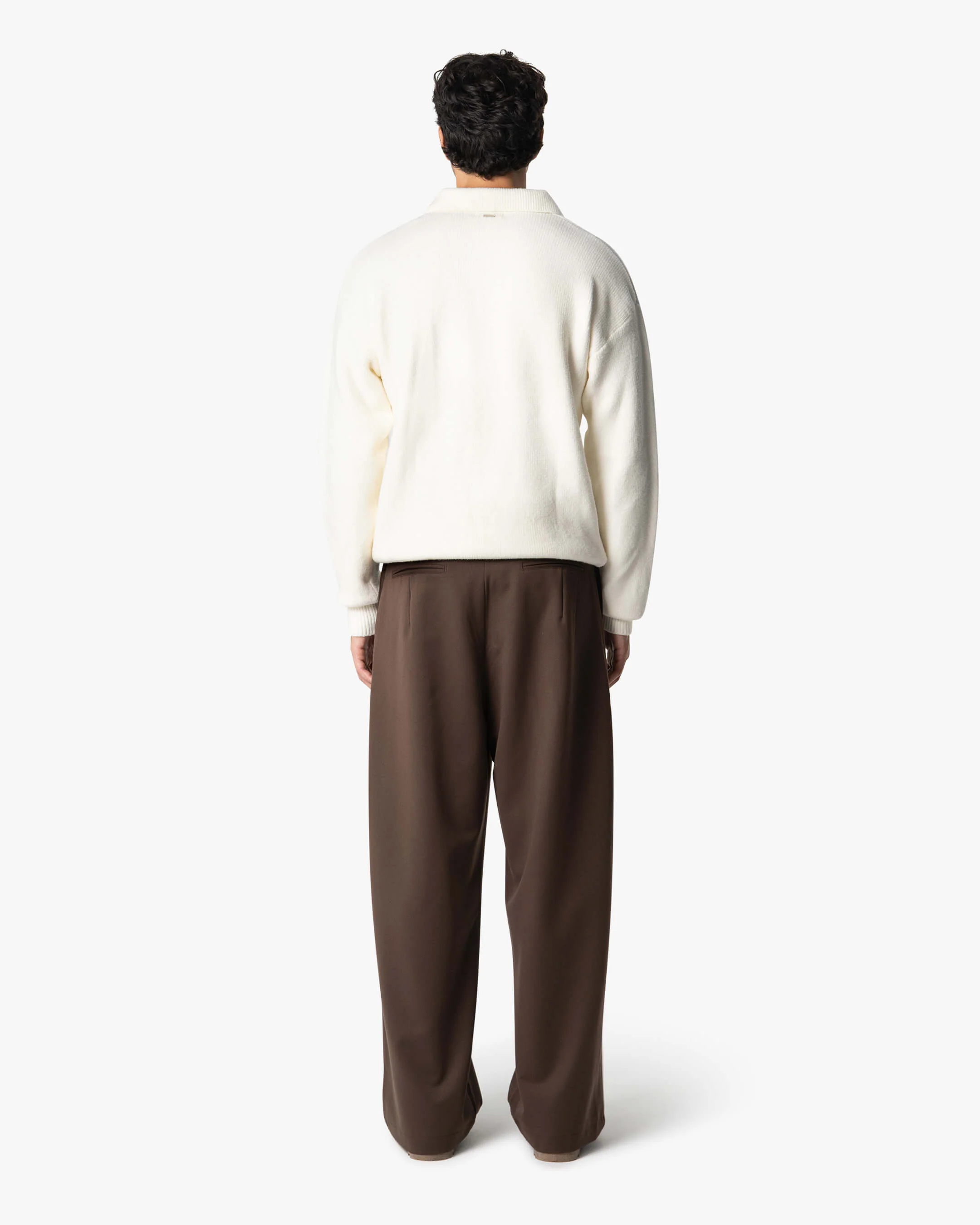 Alessandro Knitted Polo Sweater | Ecru - Image 7