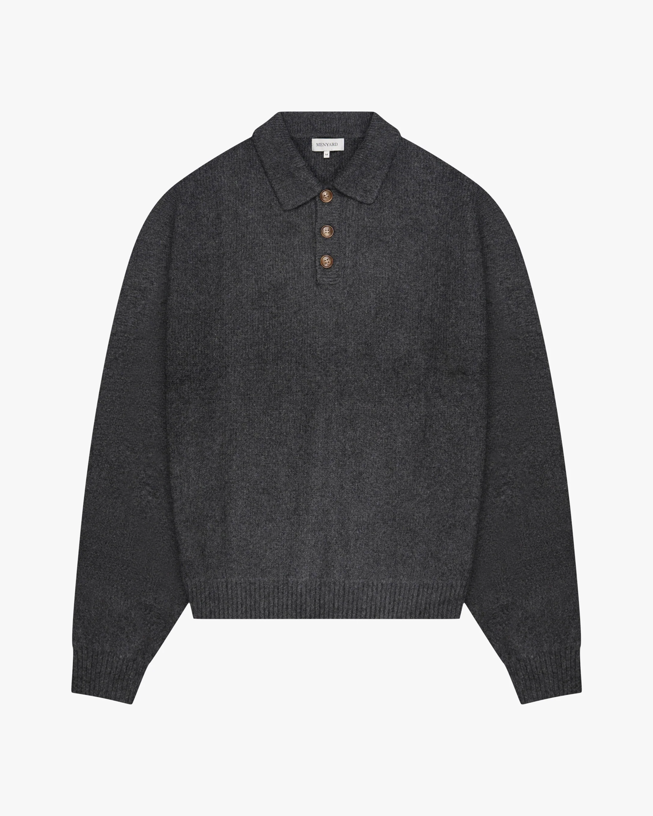 Alessandro Knitted Polo Sweater | Dark Grey - Image 2