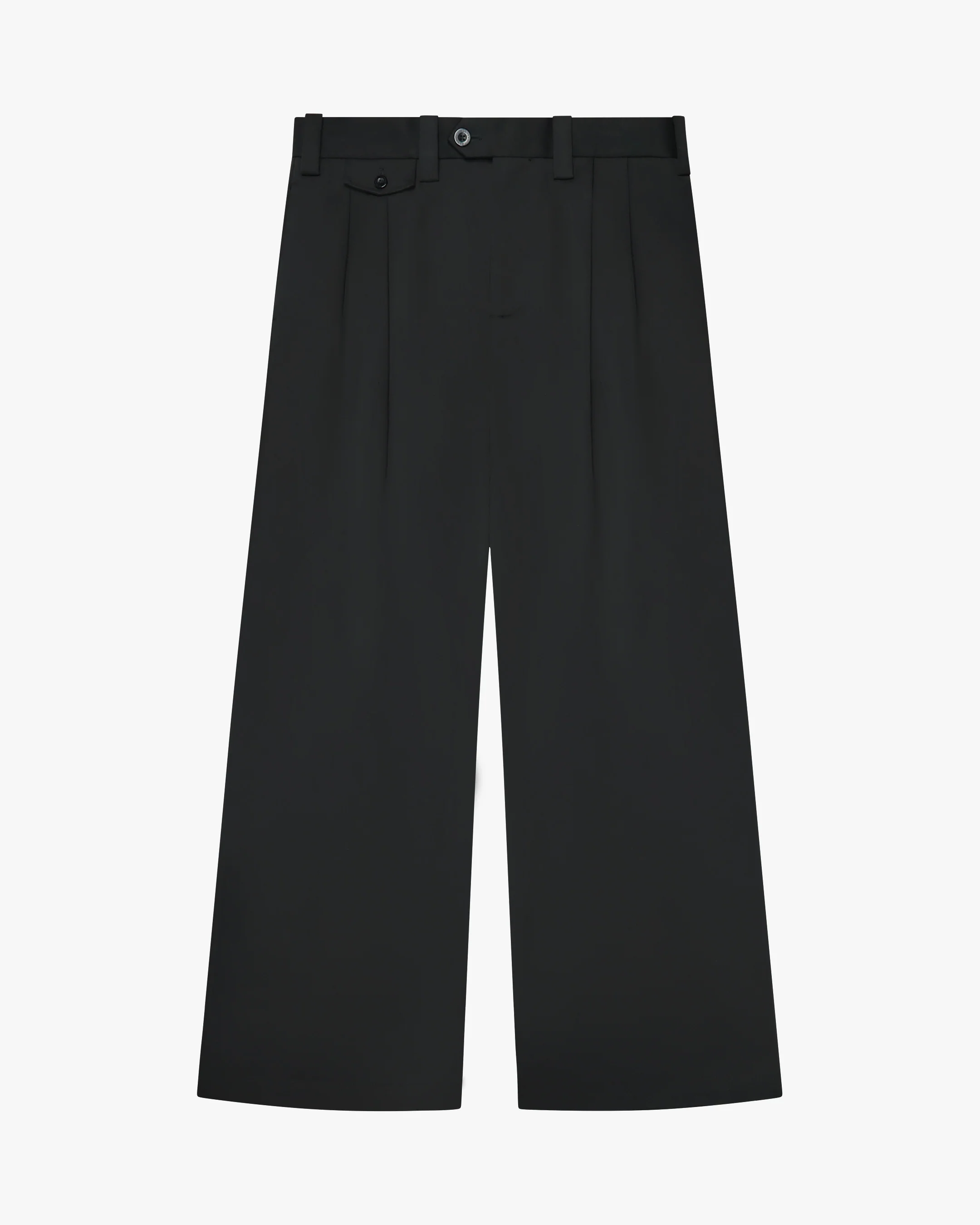 Ambra Pleated Loose-Fit Pants | Black - Image 3