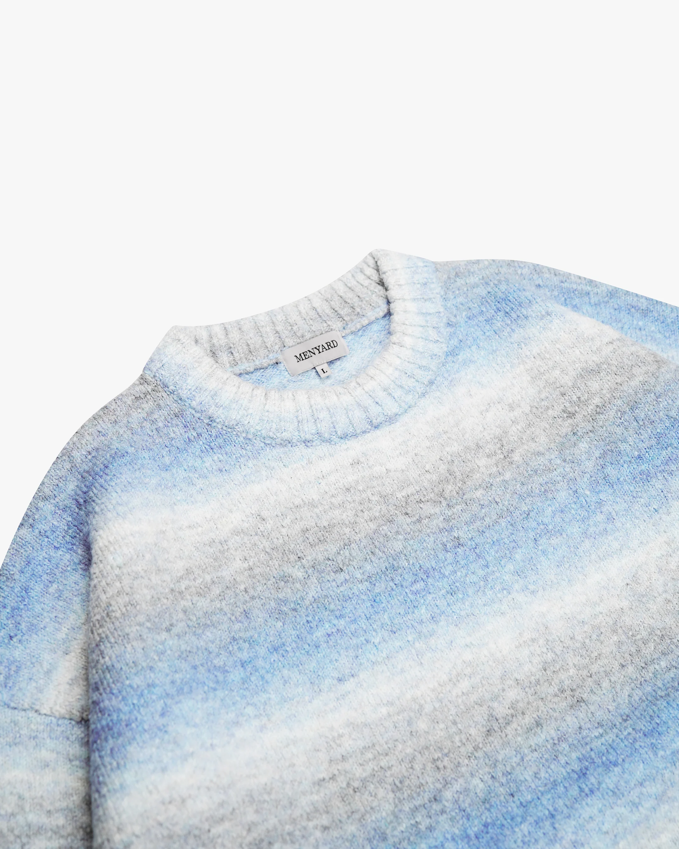 Aria Oversized Gradient Sweater | Blue/White - Image 6