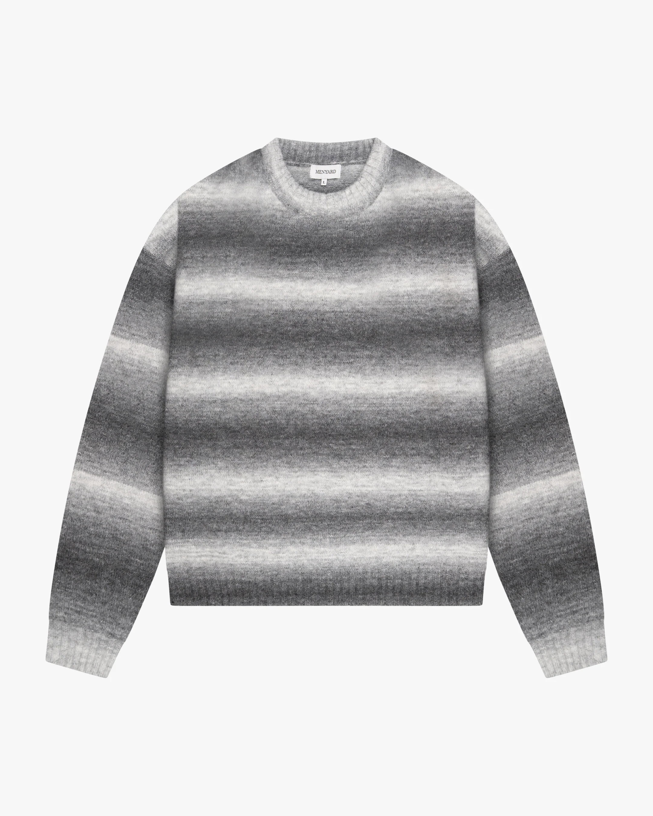 Aria Oversized Gradient Sweater | Grey/White - Image 2