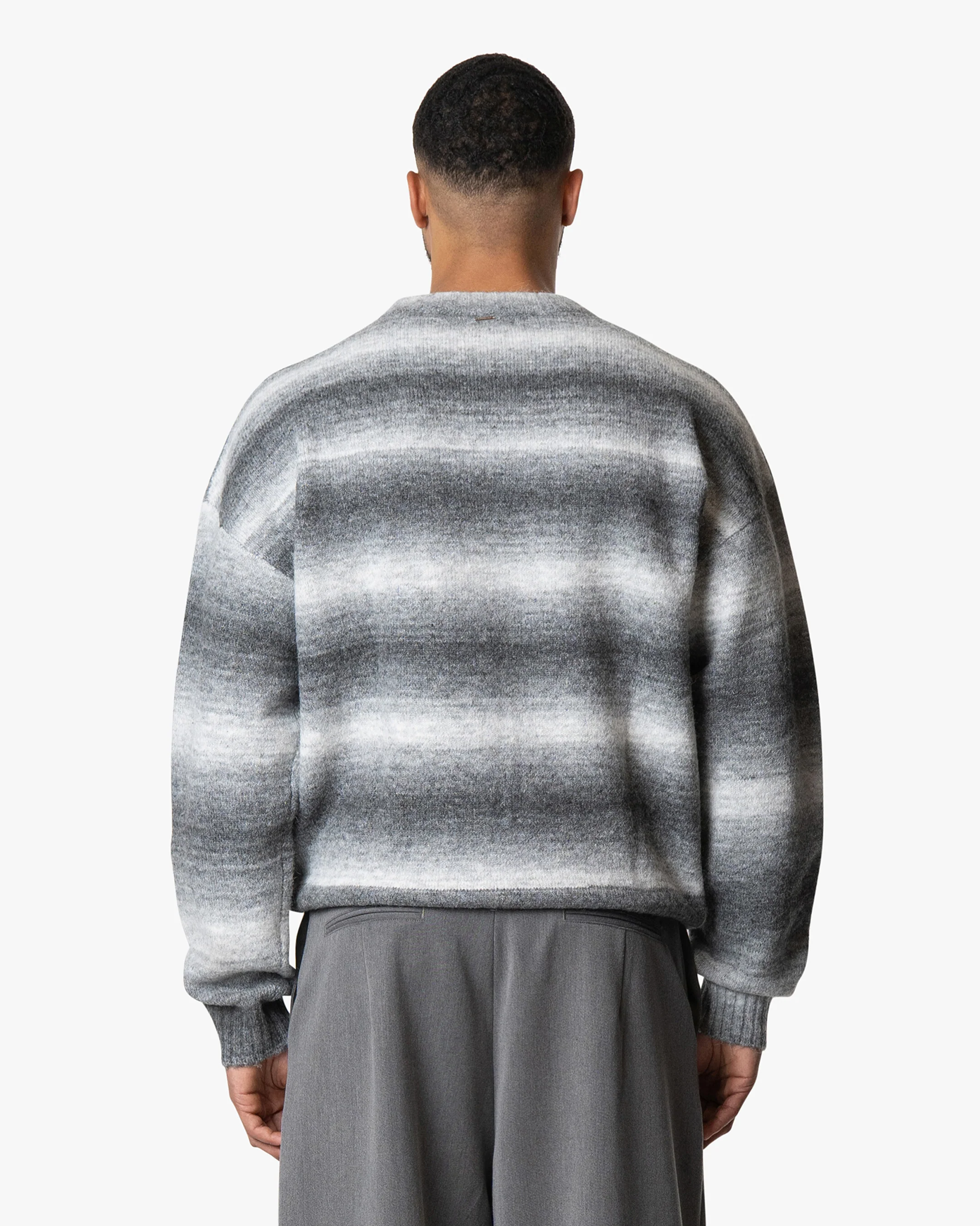 Aria Oversized Gradient Sweater | Grey/White - Image 4