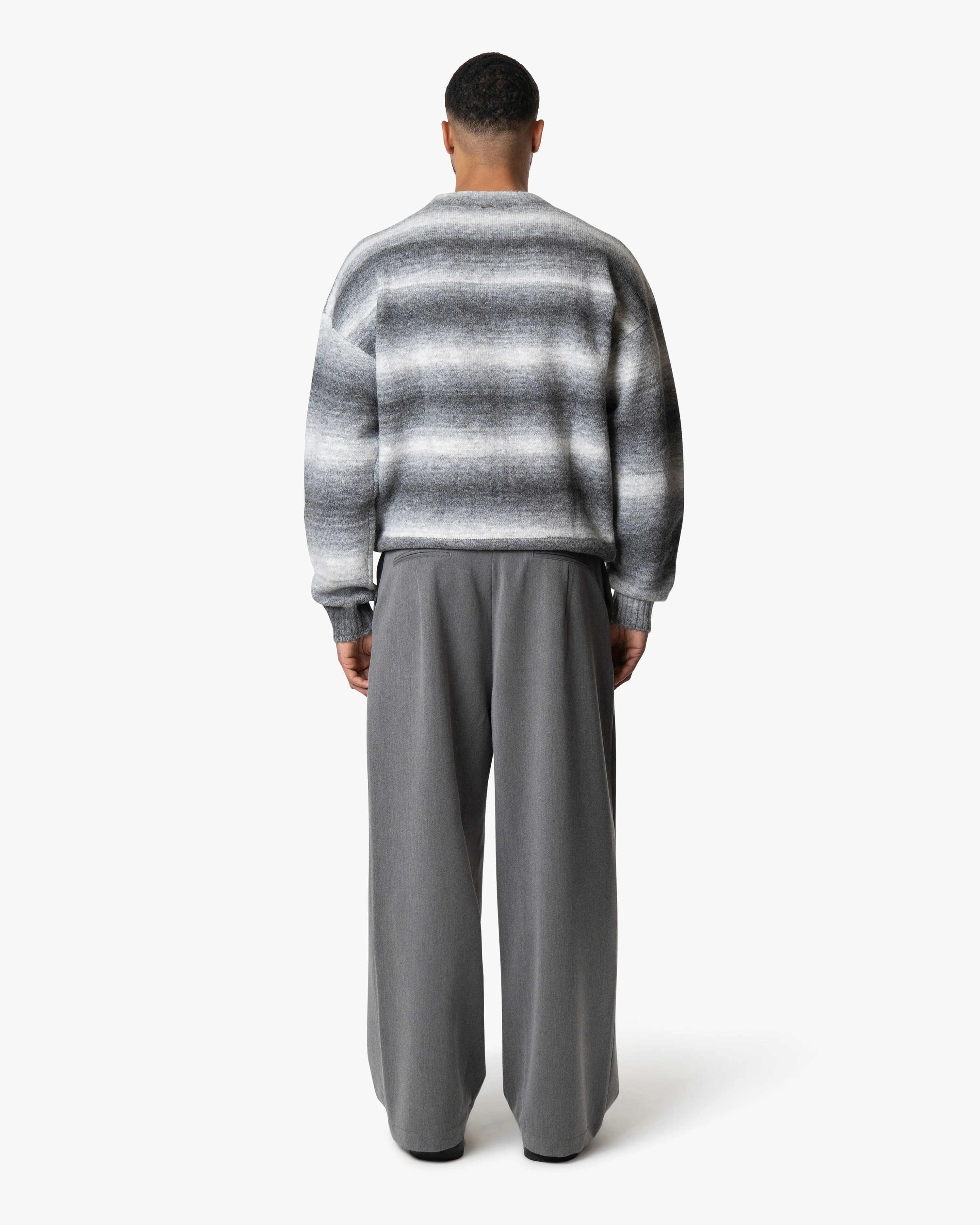 Aria Oversized Gradient Sweater | Grey/White - Image 5