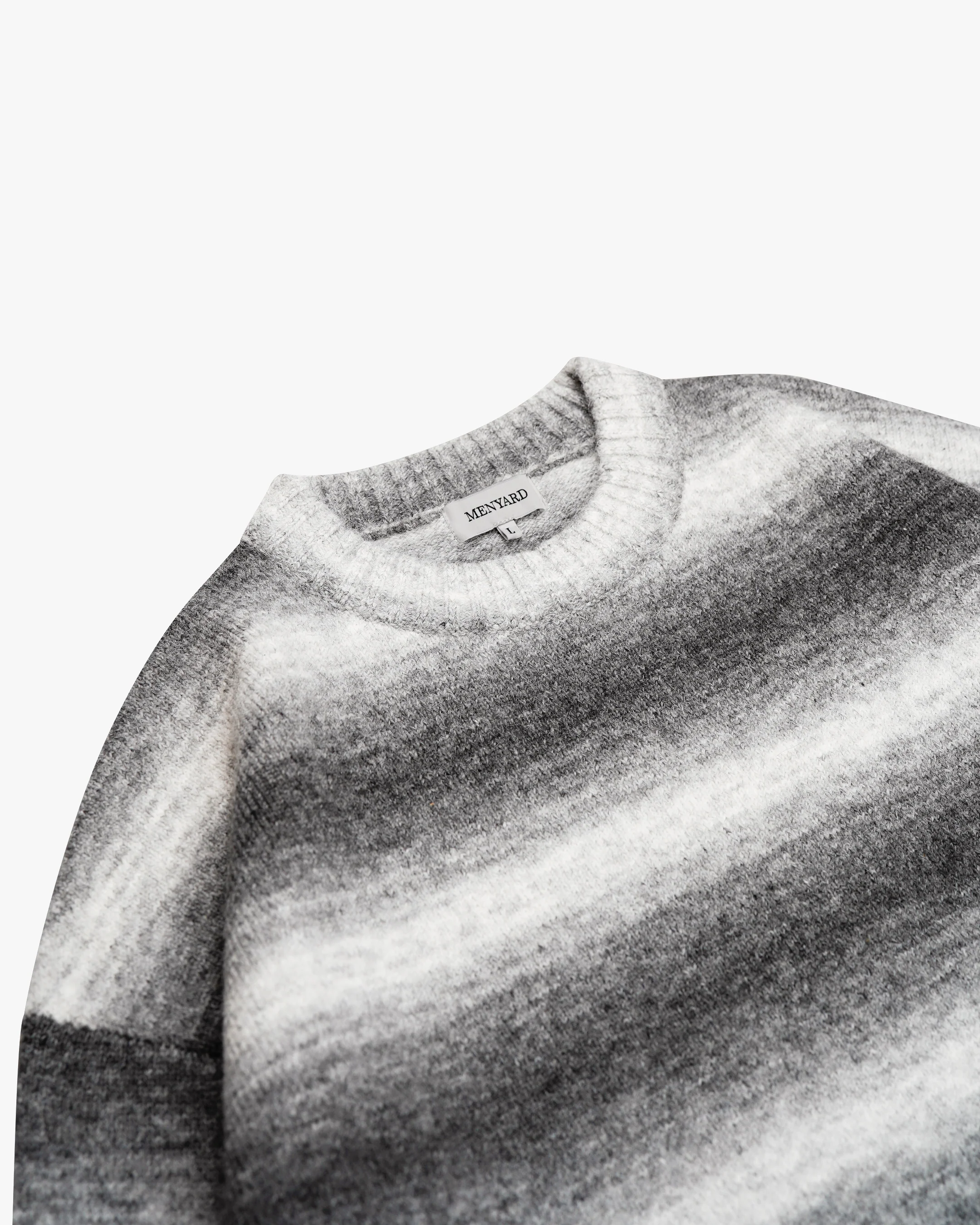 Aria Oversized Gradient Sweater | Grey/White - Image 6