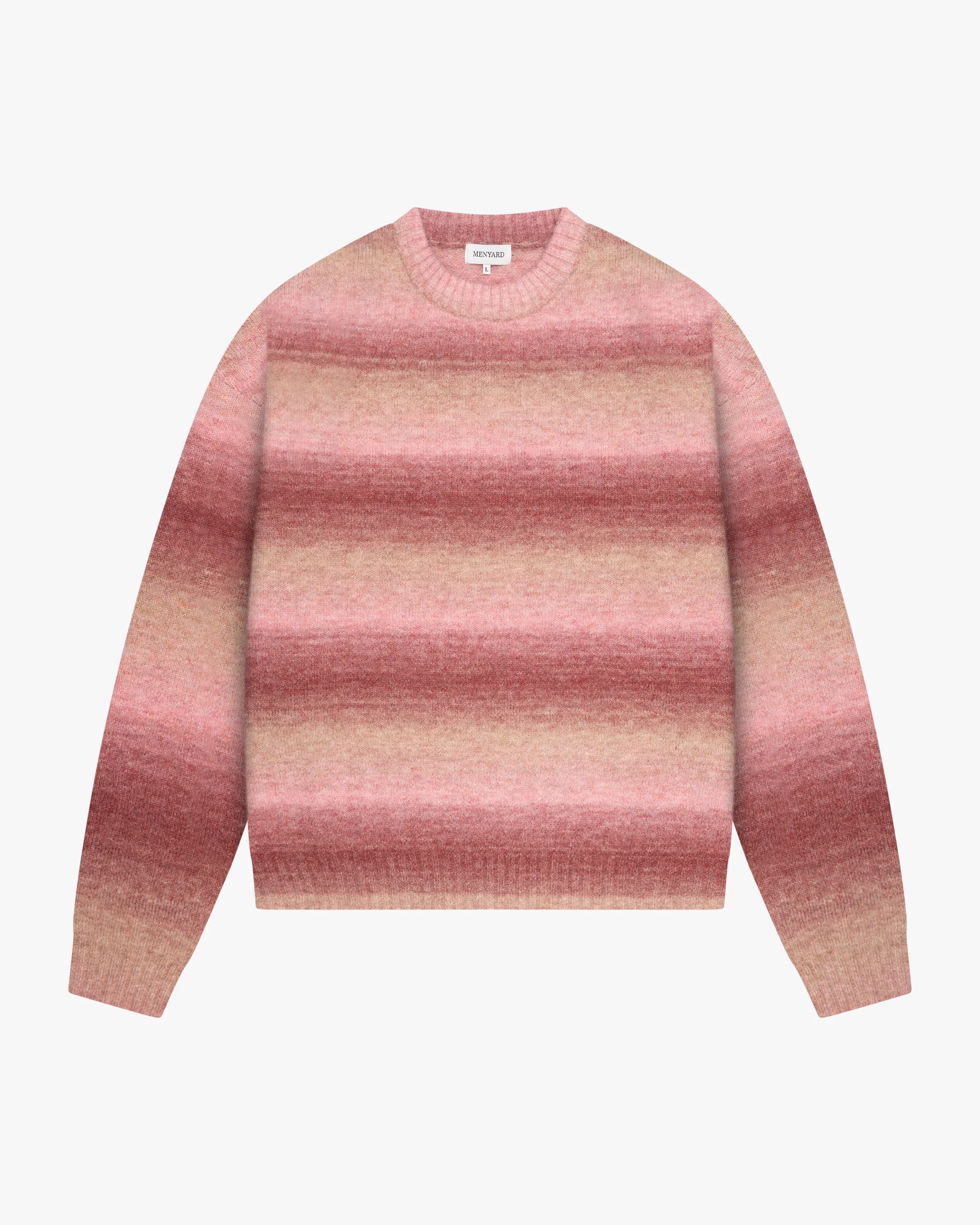 Aria Oversized Gradient Sweater | Pink/White - Image 2