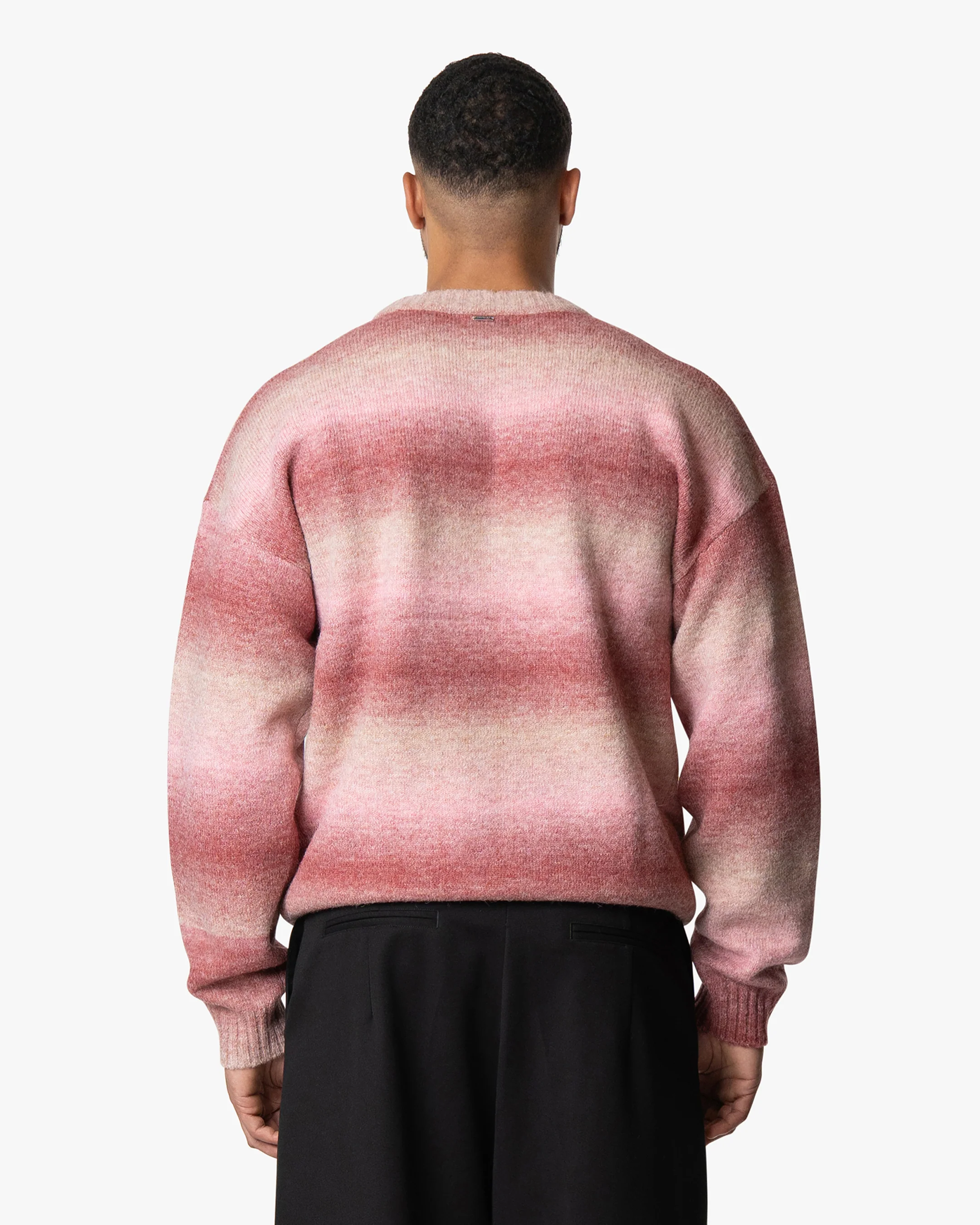 Aria Oversized Gradient Sweater | Pink/White - Image 4