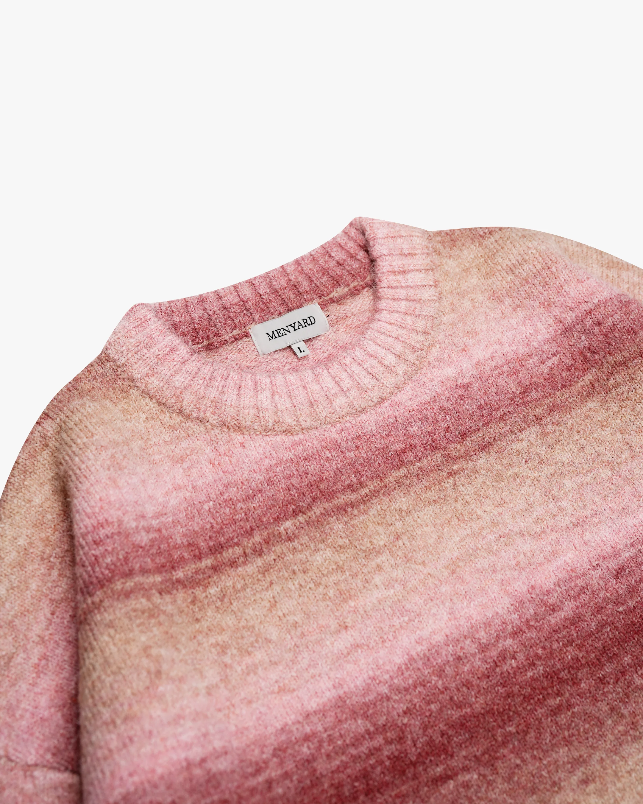 Aria Oversized Gradient Sweater | Pink/White - Image 6