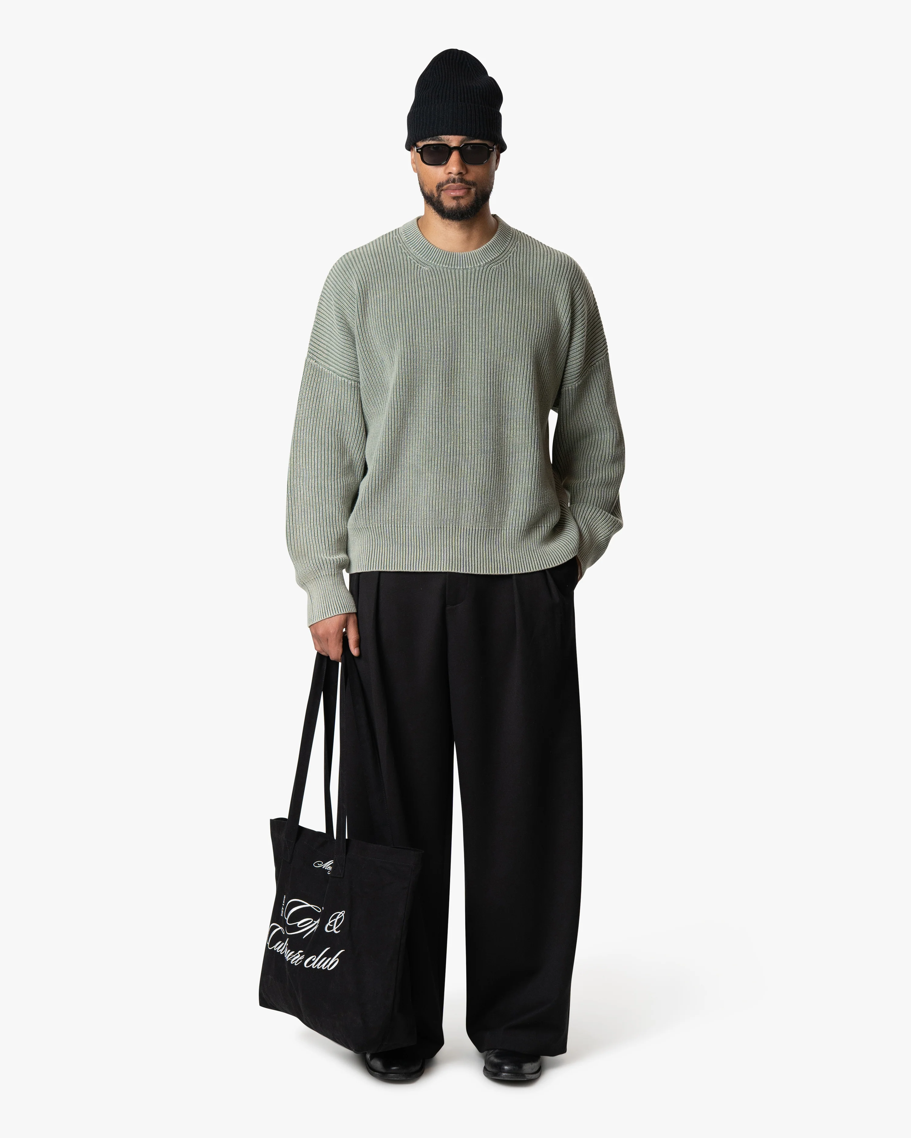 Ariano Acid Cotton Boxy Sweater | Acid Green - Image 3