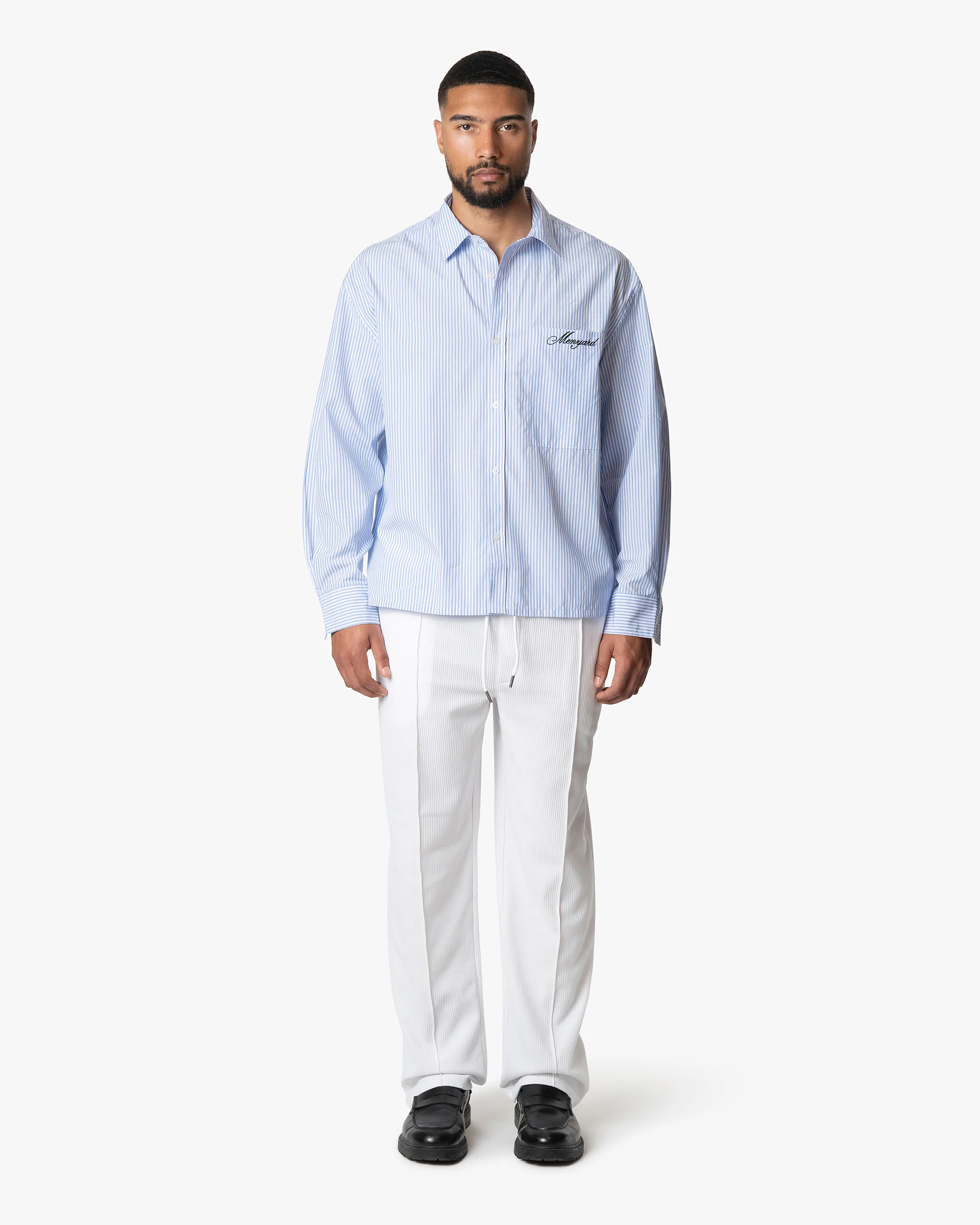 Benito Shirt | Blue Striped - Image 2