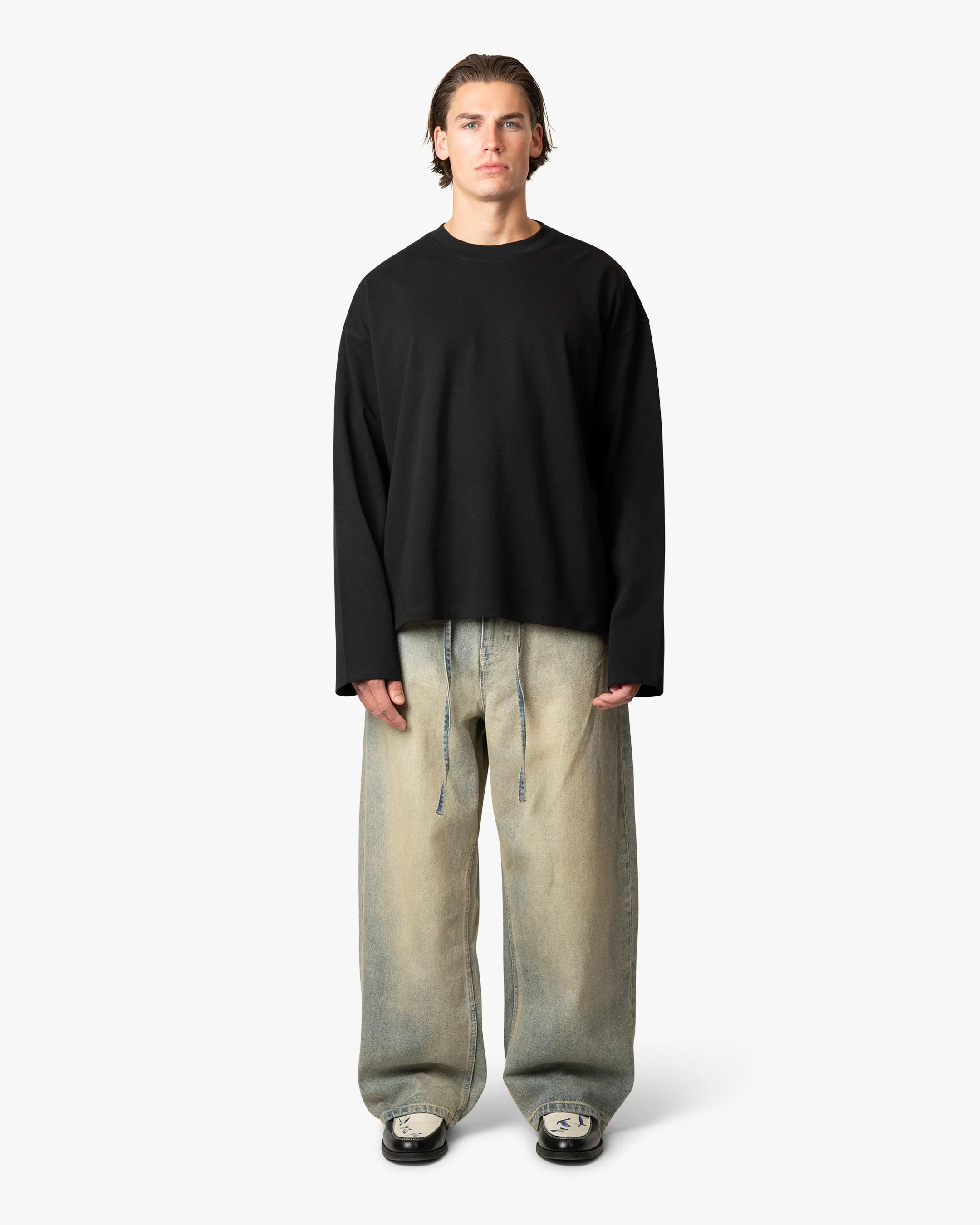 Blank Boxy Longsleeve | Black - Image 2
