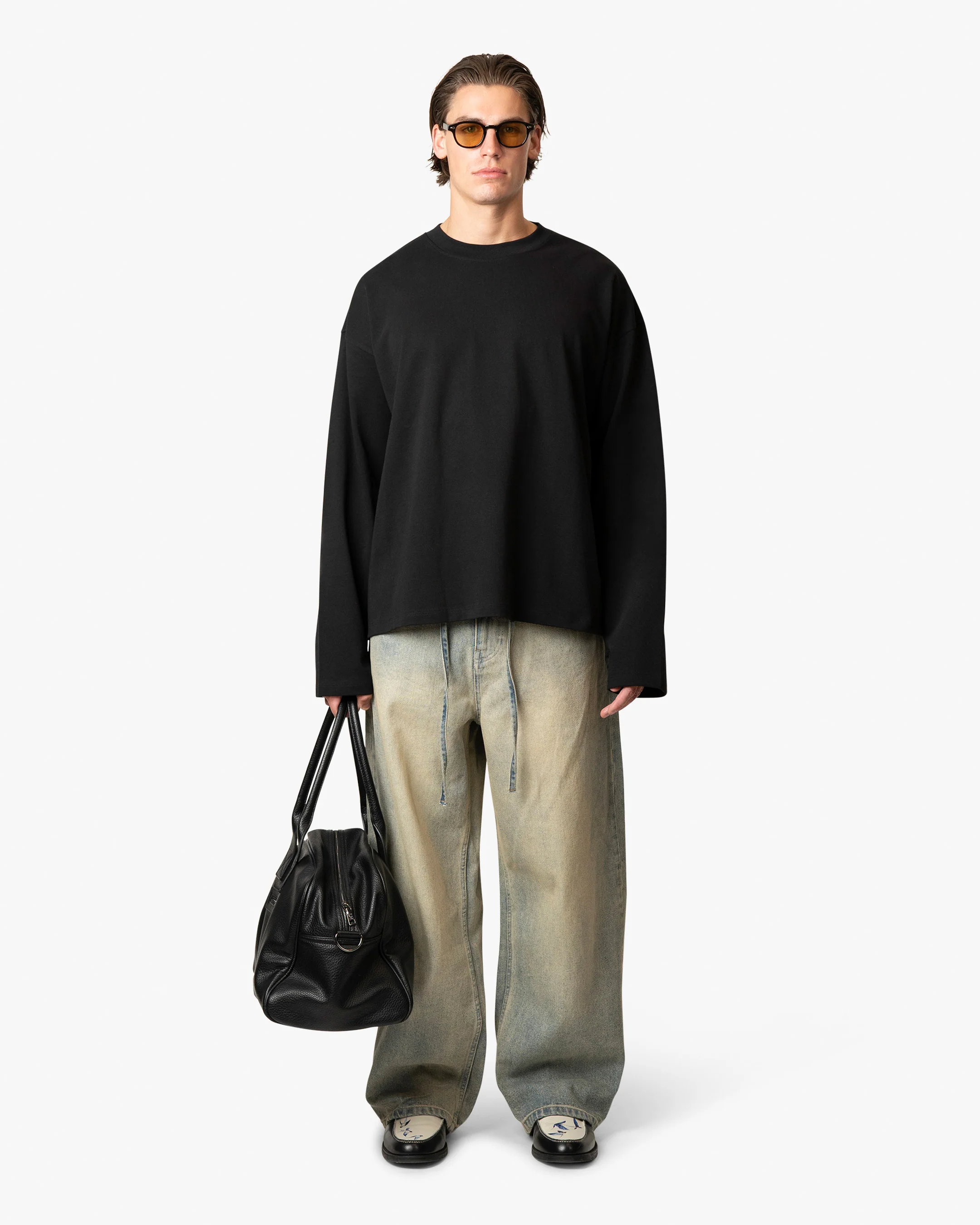 Blank Boxy Longsleeve | Black - Image 5