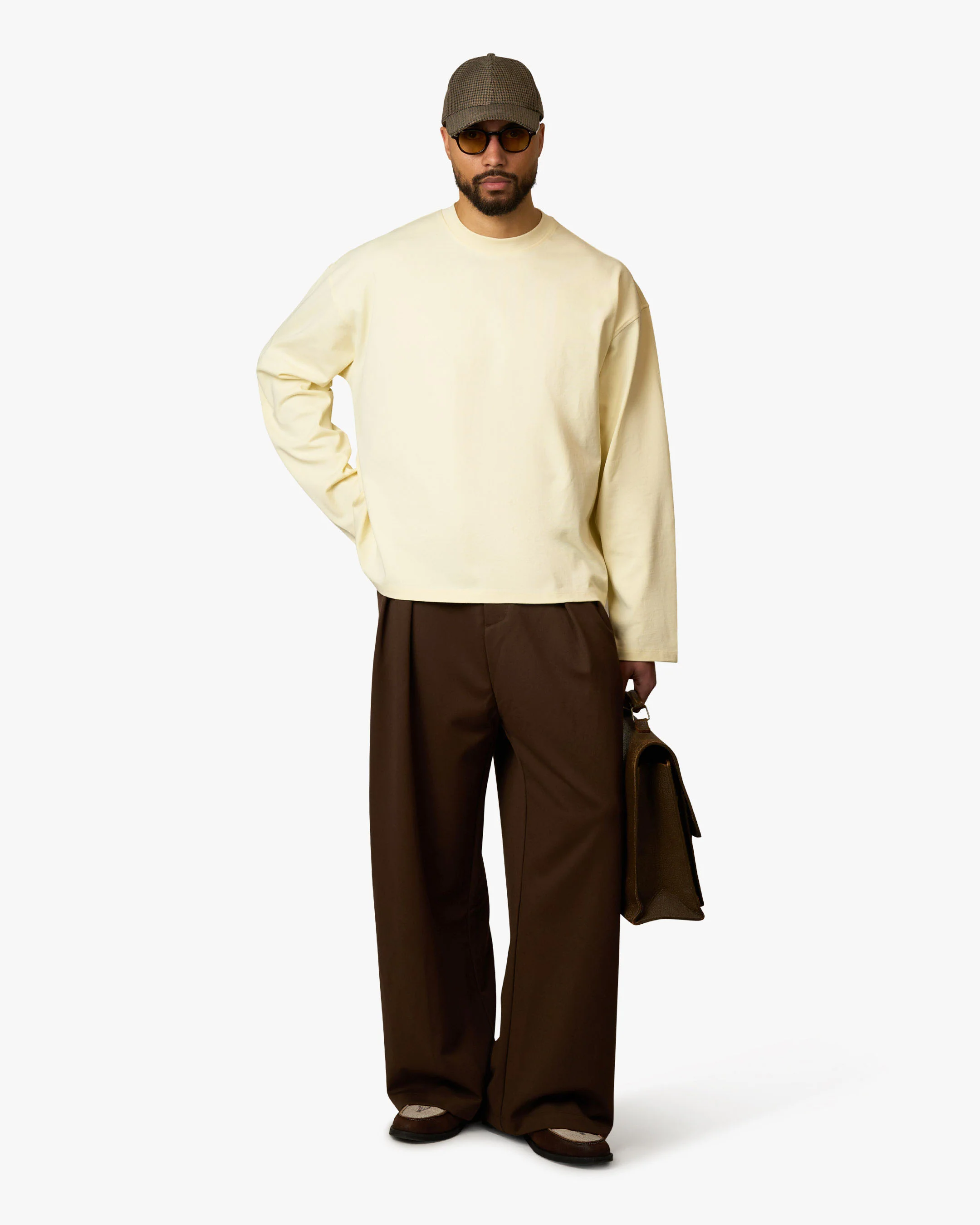Blank Boxy Longsleeve | Butter Yellow - Image 6