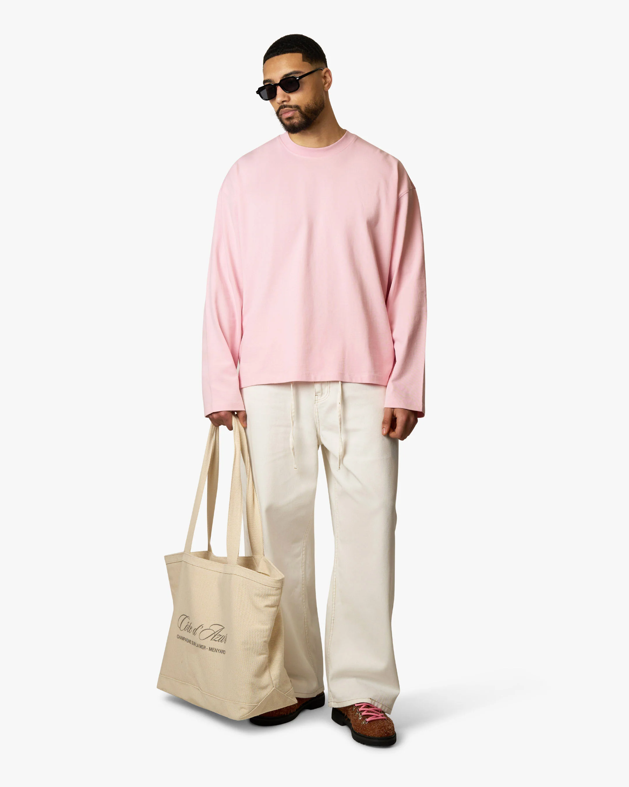 Blank Boxy Longsleeve | Pink - Image 6