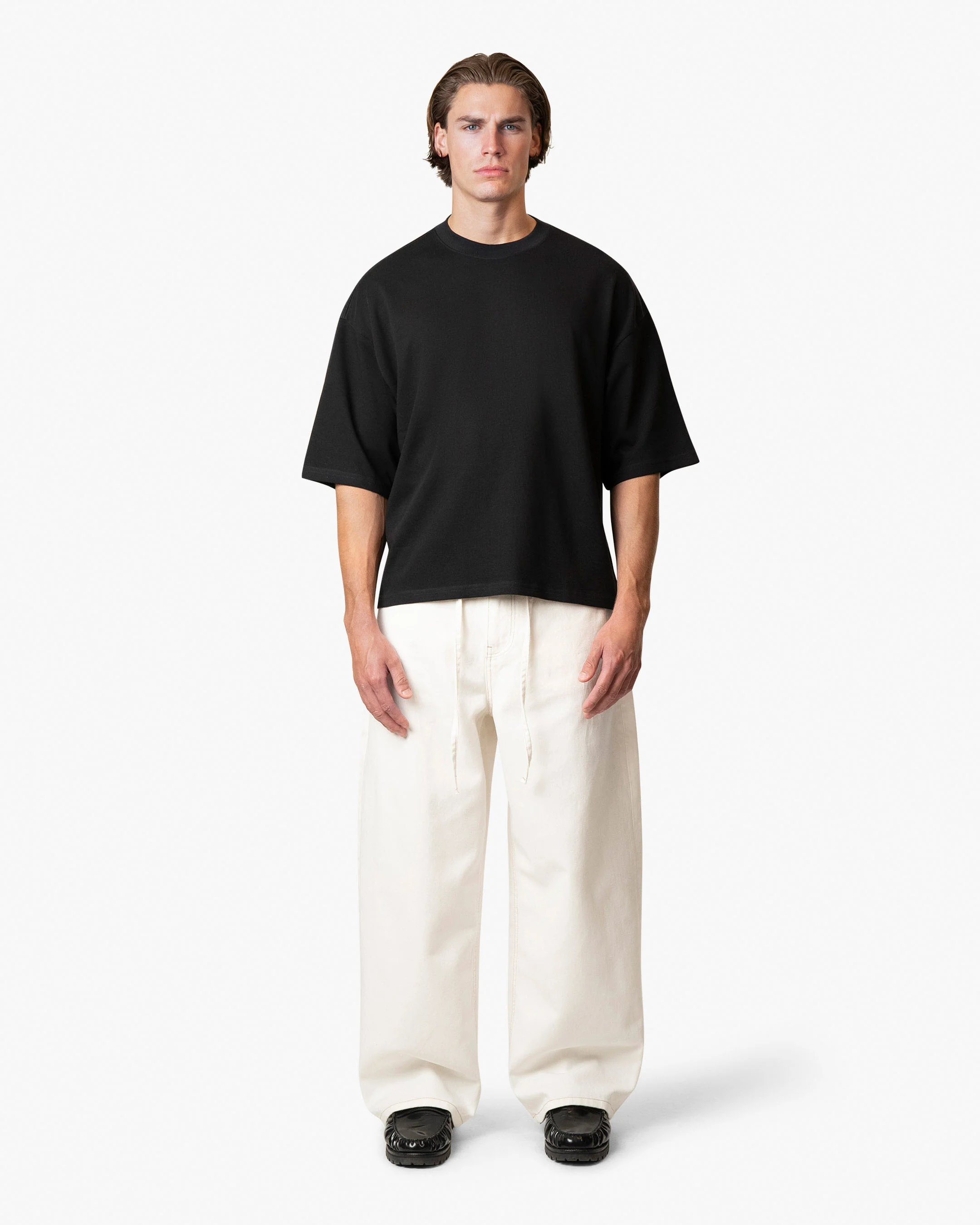 Blank Boxy T-Shirt | Black - Image 2