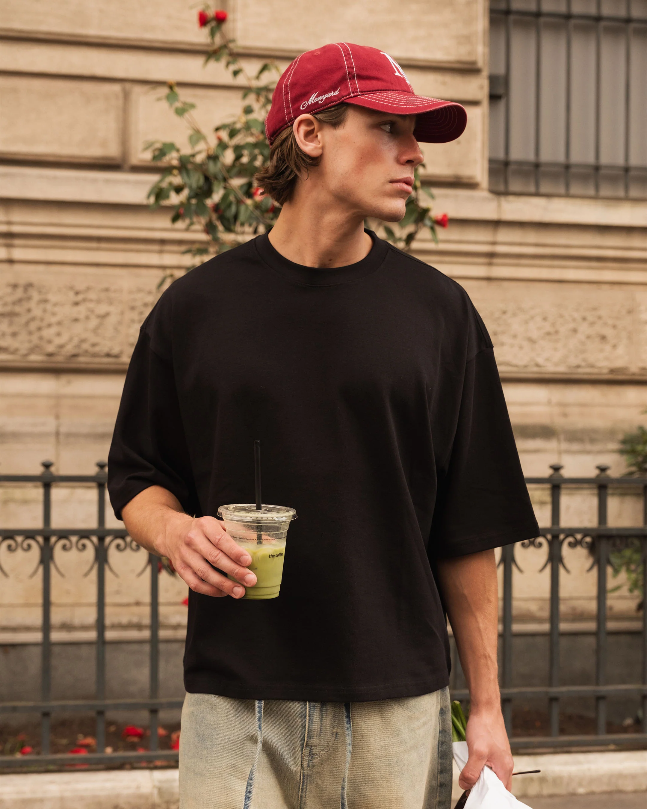 Blank Boxy T-Shirt | Black - Image 3
