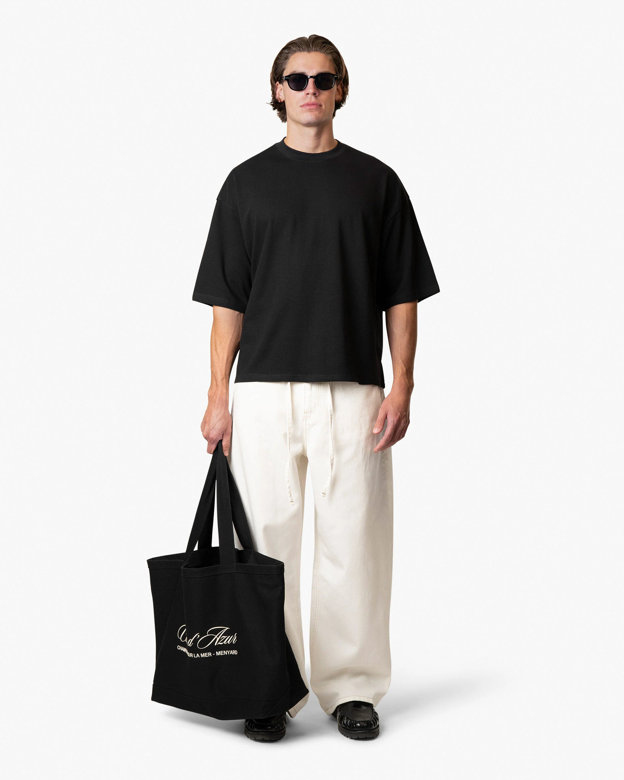 Blank Boxy T-Shirt | Black - Image 6
