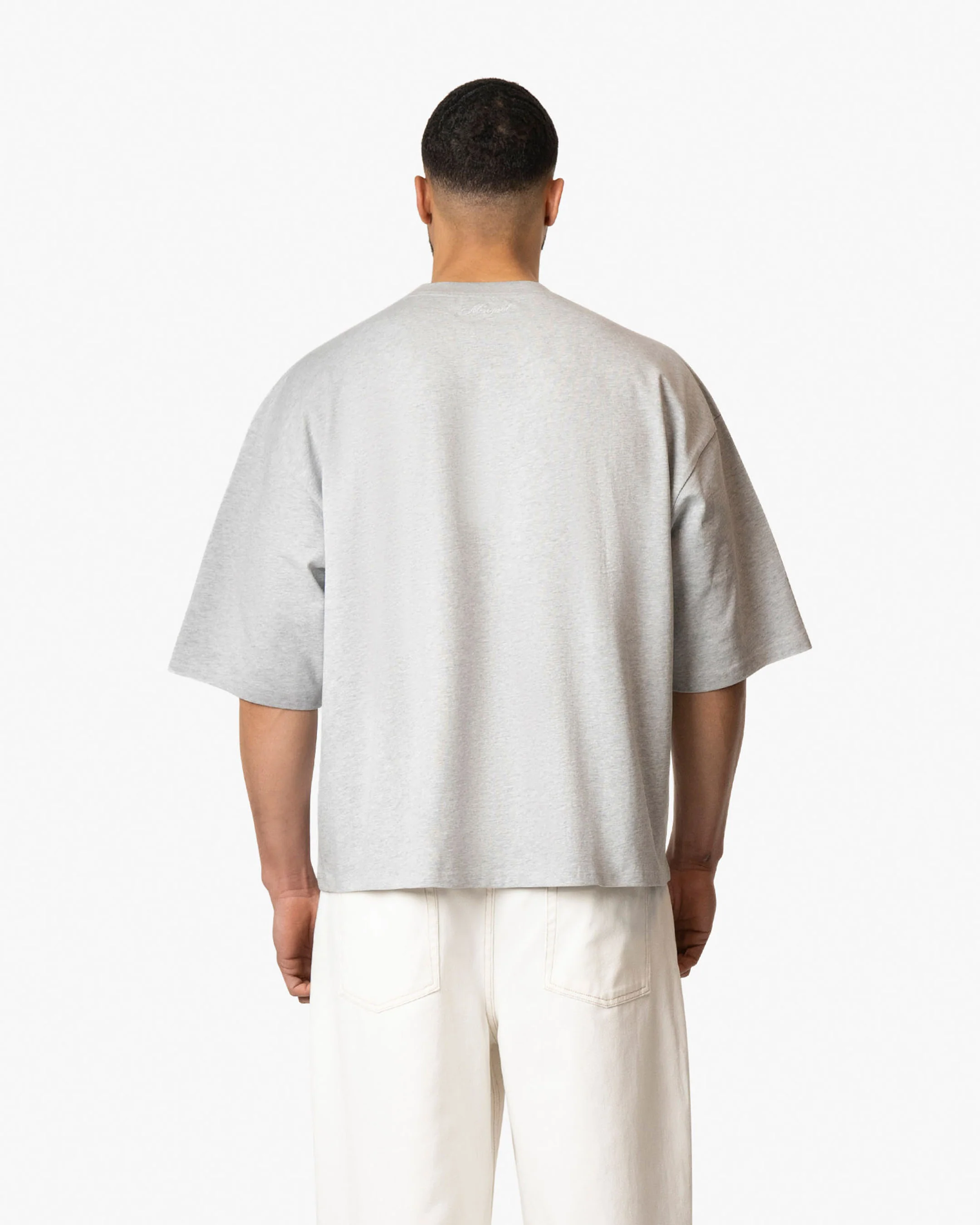 Blank Boxy T-Shirt | Grey Melee - Image 5
