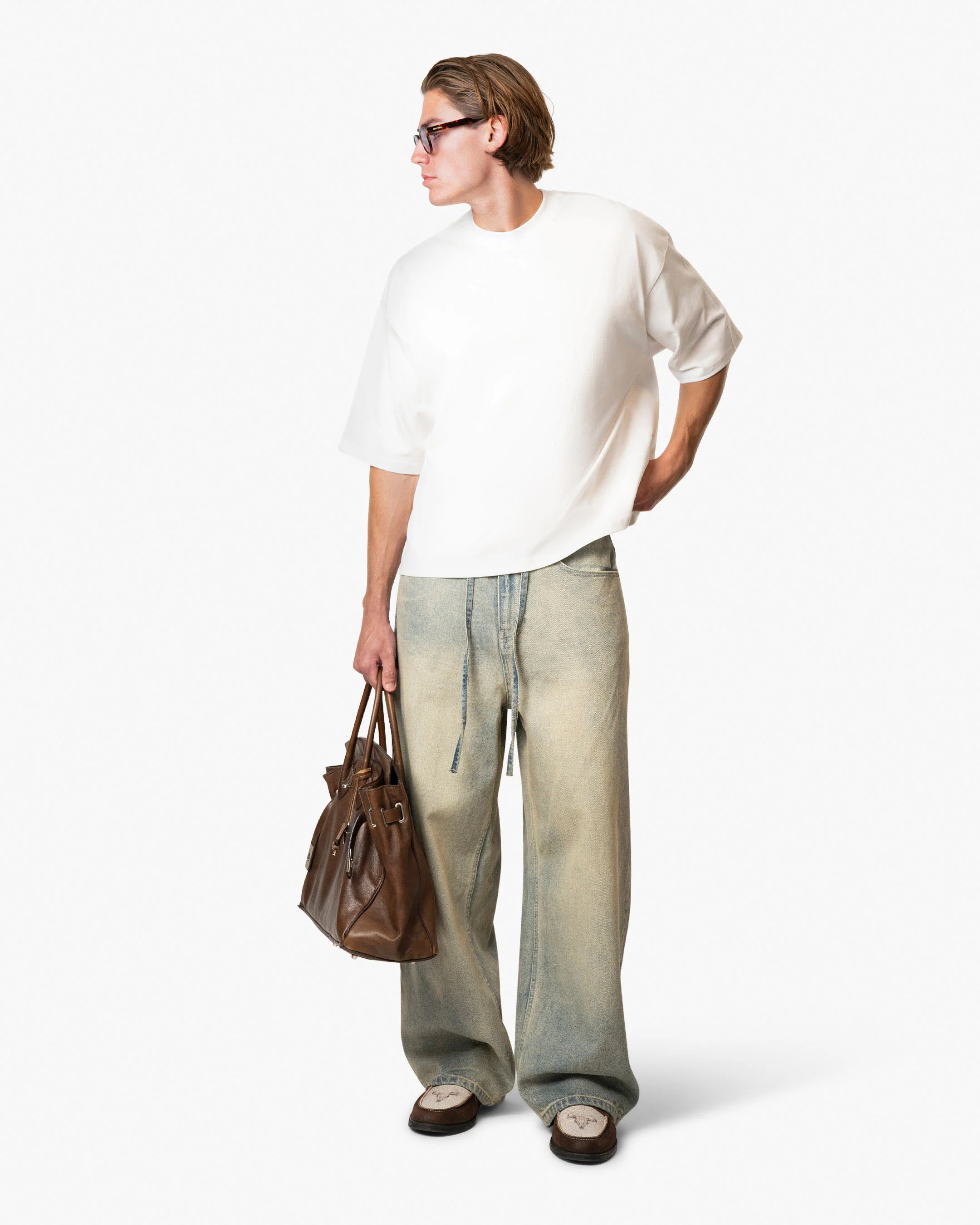 Blank Boxy T-Shirt | White - Image 6