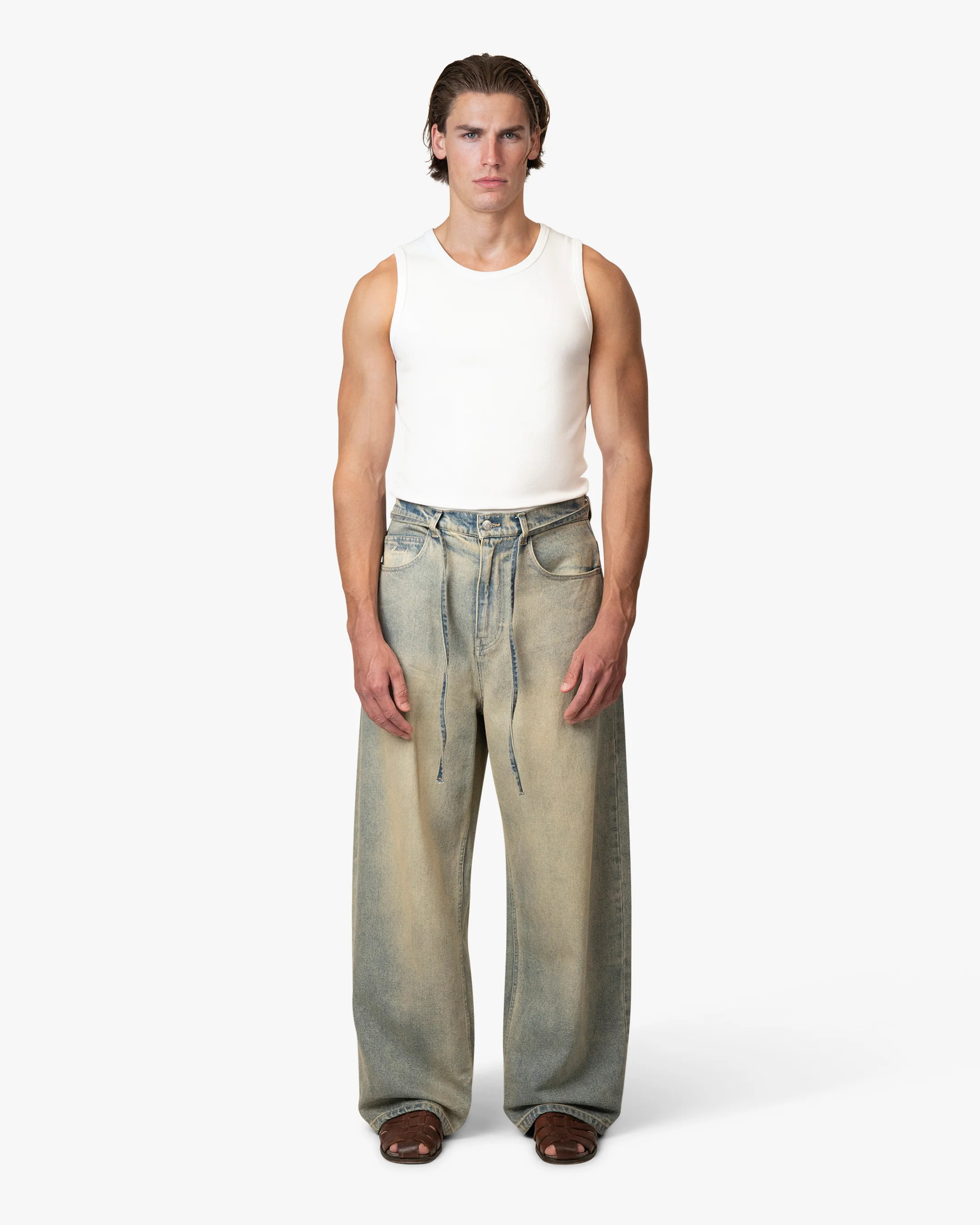 Blank Fitted Tank Top | White - Image 2