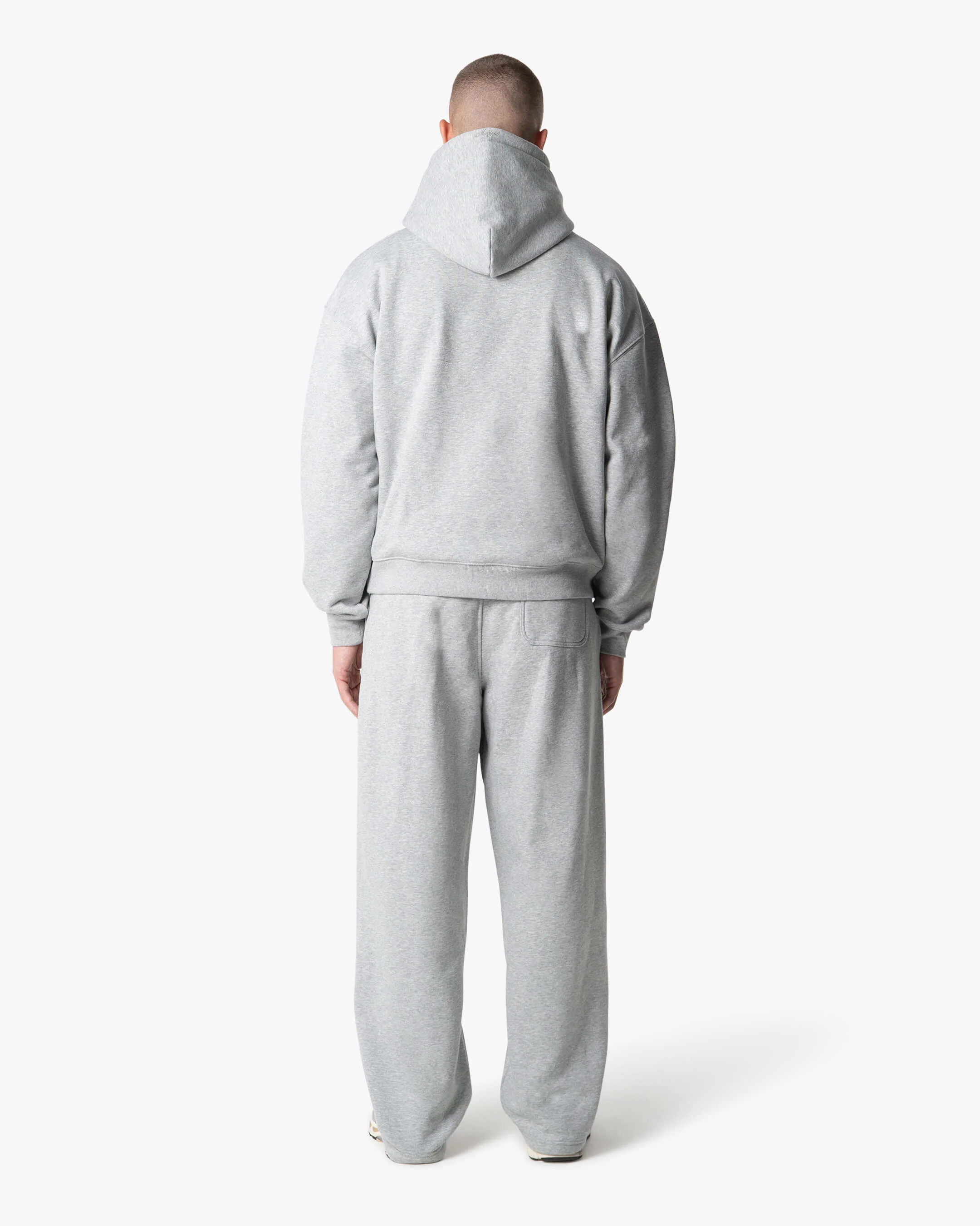 Oversized Blank Hoodie | Grey Melee - Image 4