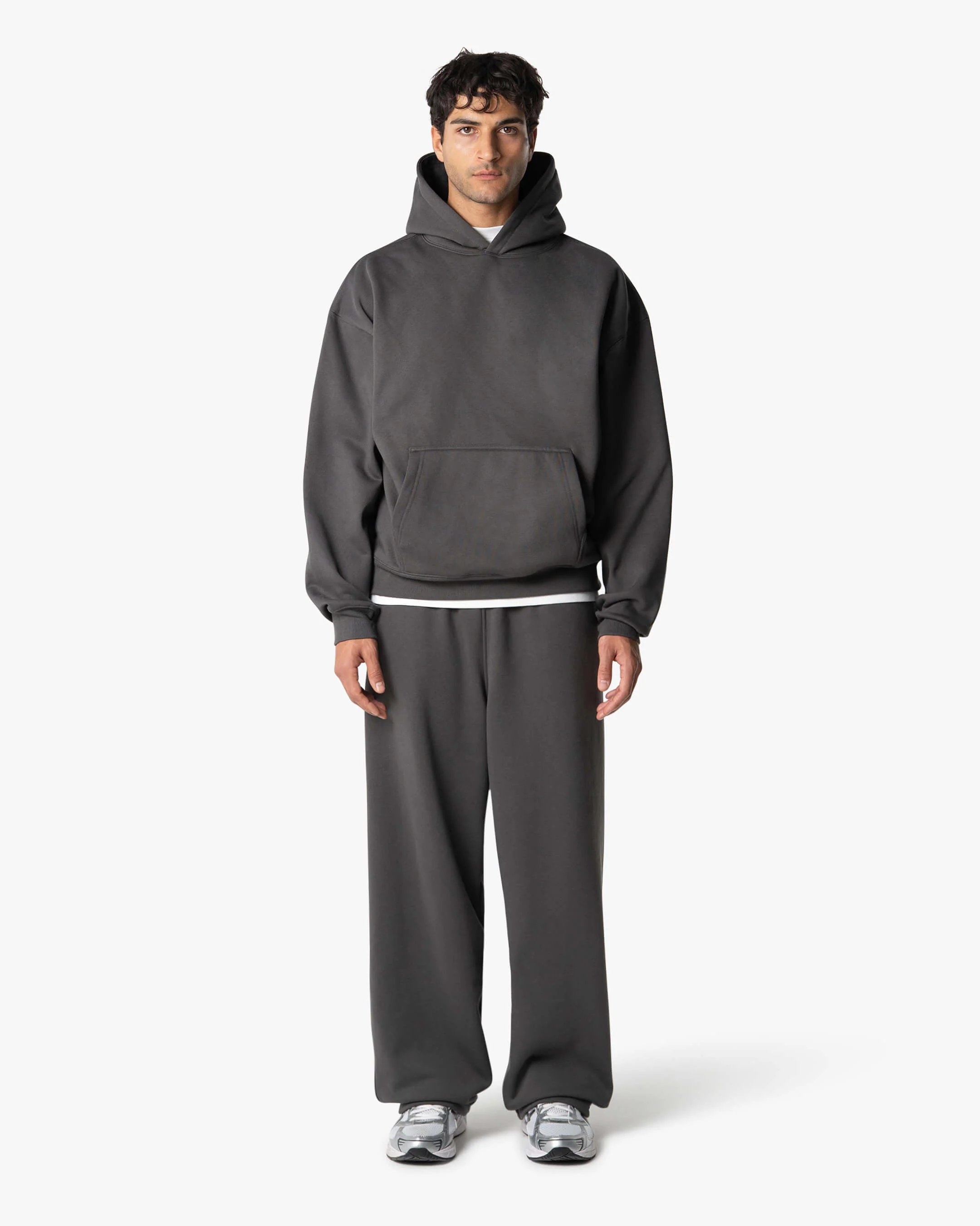 Oversized Blank Hoodie | Grey - Image 2