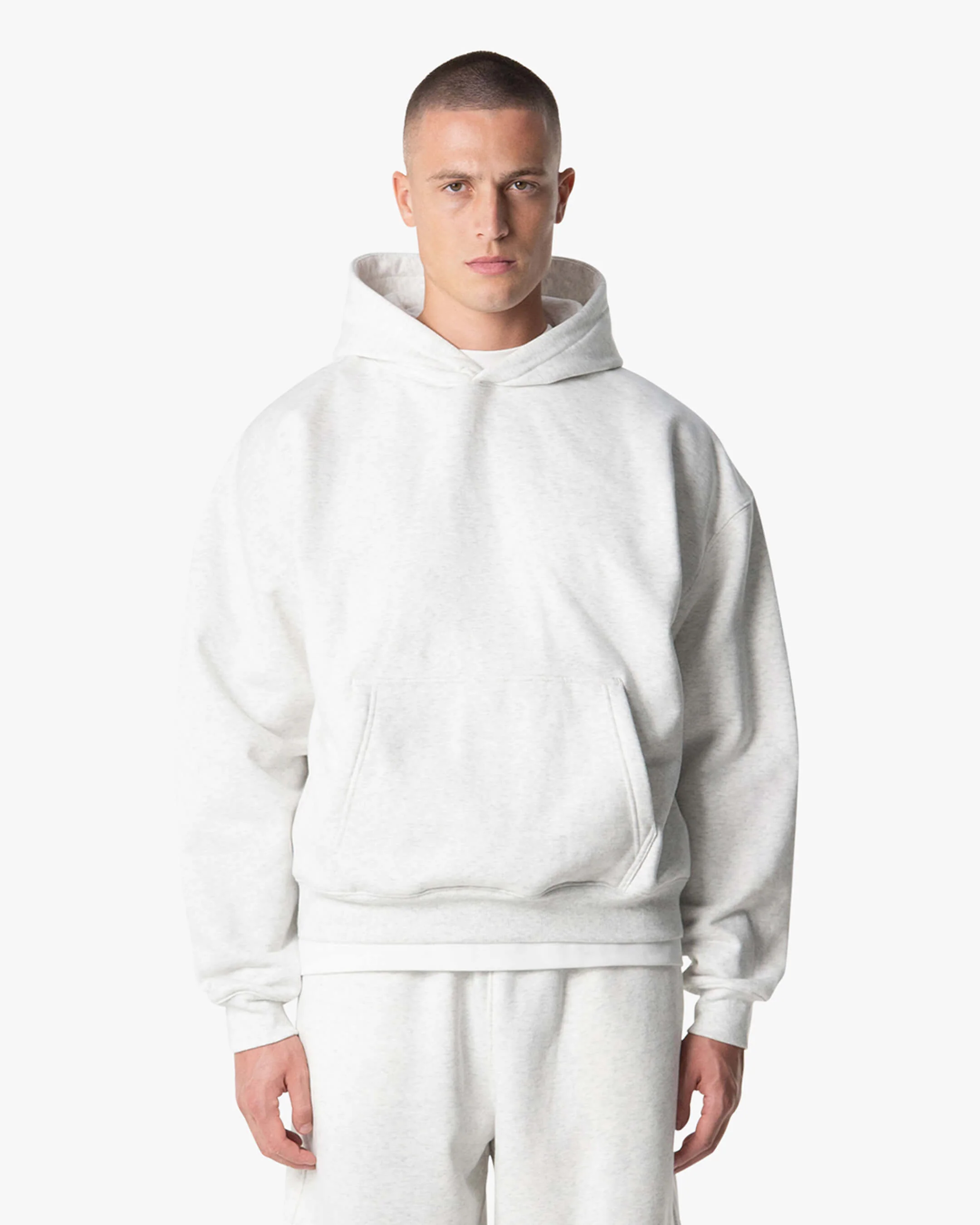 Blanks Set Hoodie | Light Grey Melee - Image 3