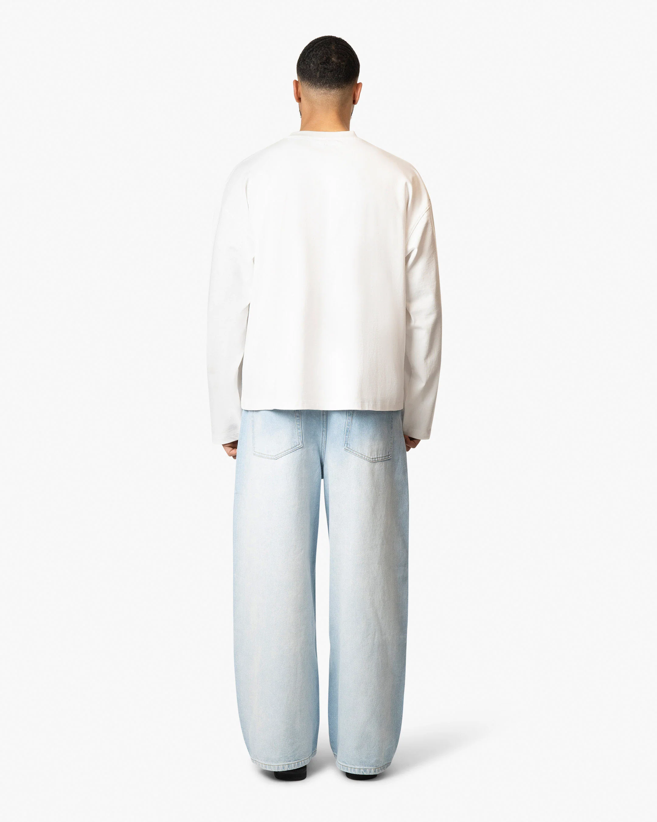 Blank Boxy Longsleeve | White - Image 4
