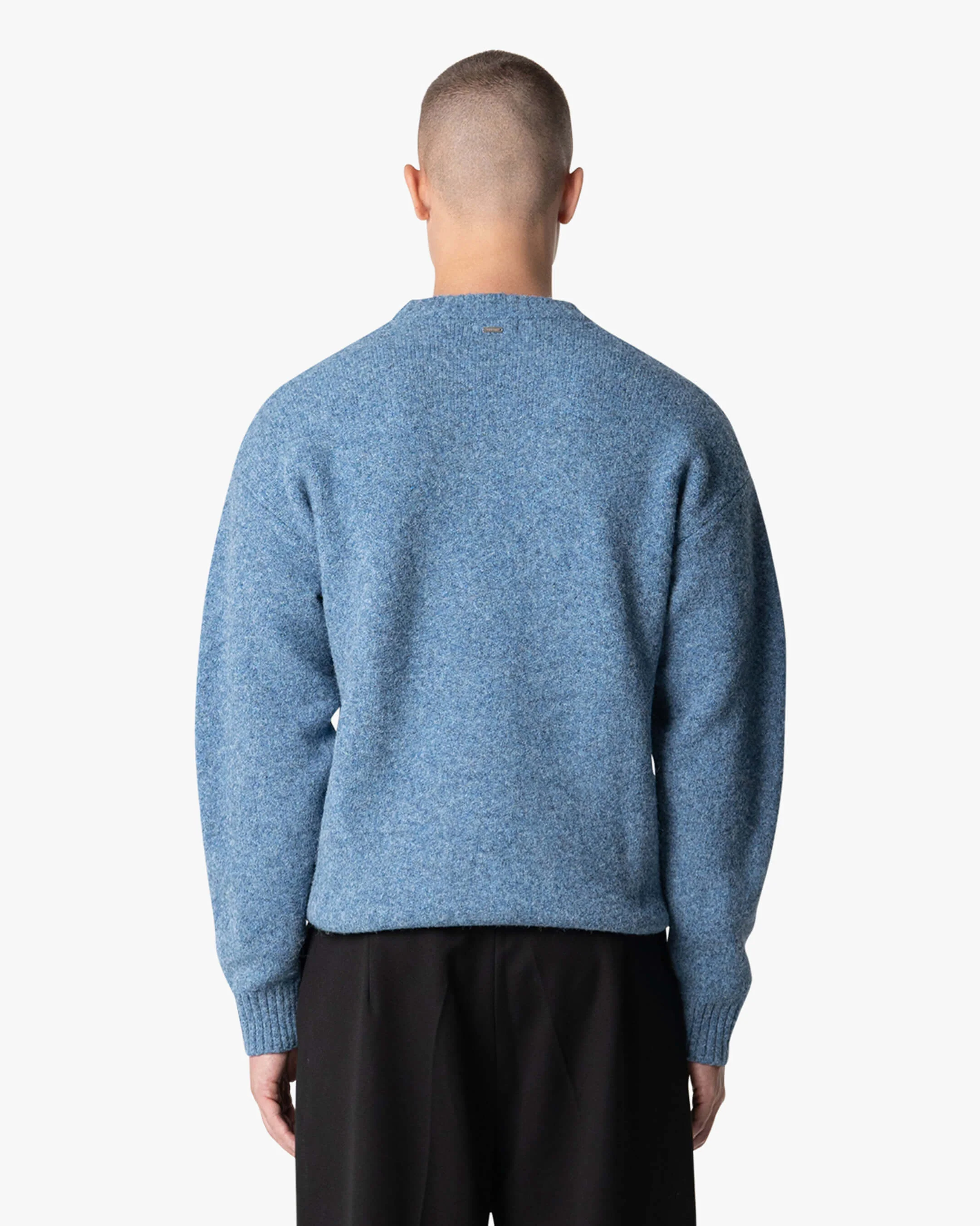 Brixton Wool-Blend Brushed Sweater | Blue - Image 4
