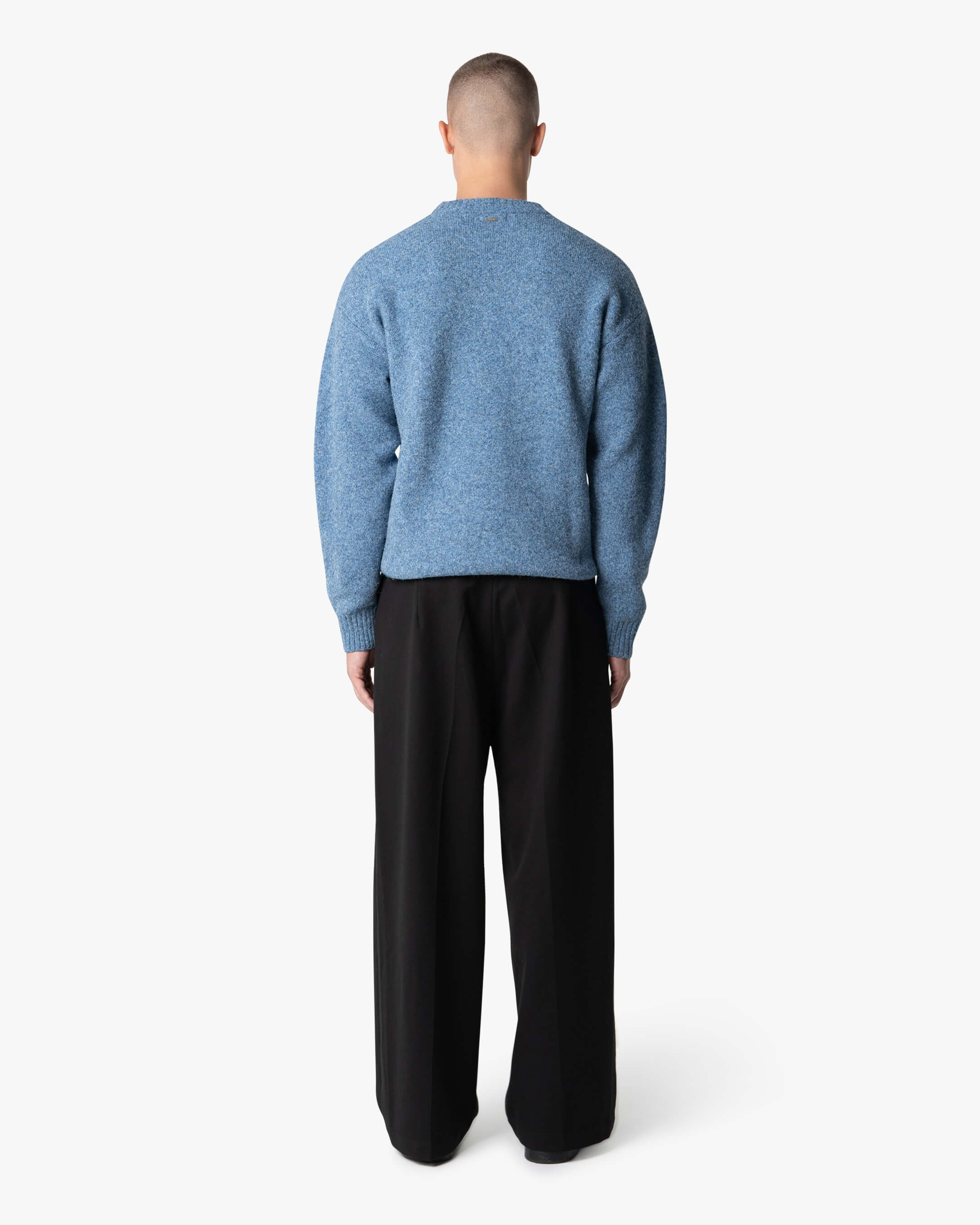 Brixton Wool-Blend Brushed Sweater | Blue - Image 5