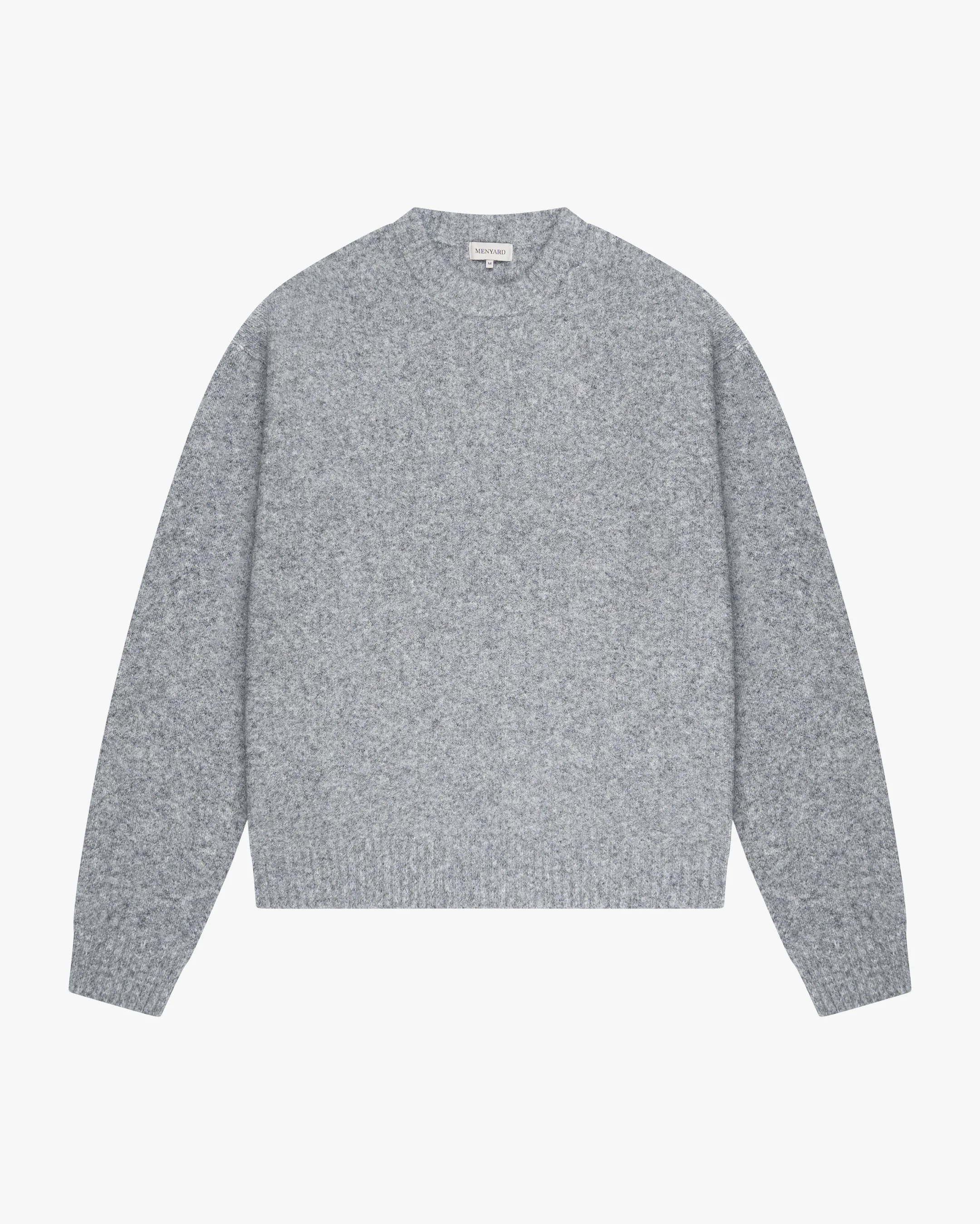 Brixton Wool-Blend Brushed Sweater | Grey Melee - Image 2