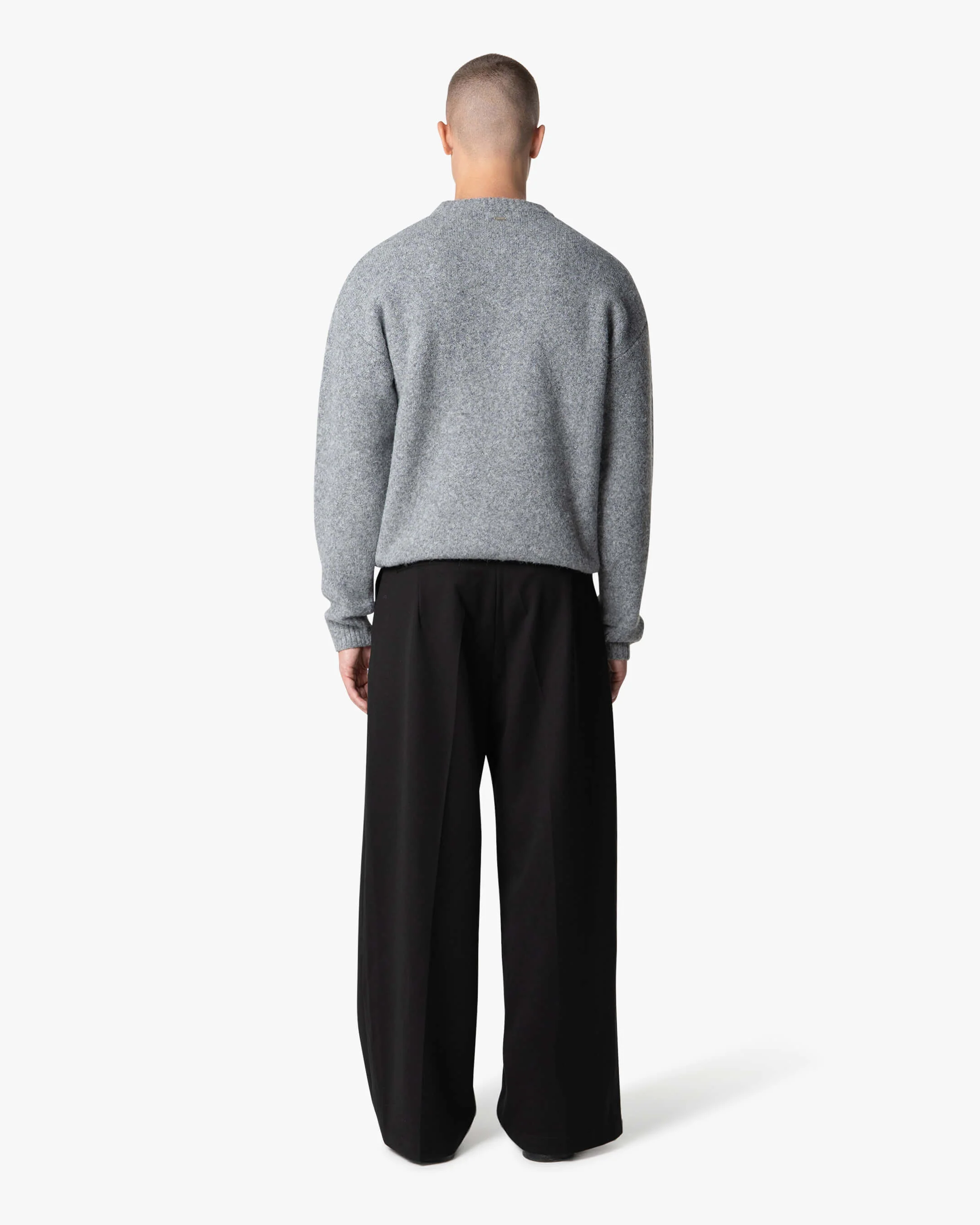 Brixton Wool-Blend Brushed Sweater | Grey Melee - Image 7