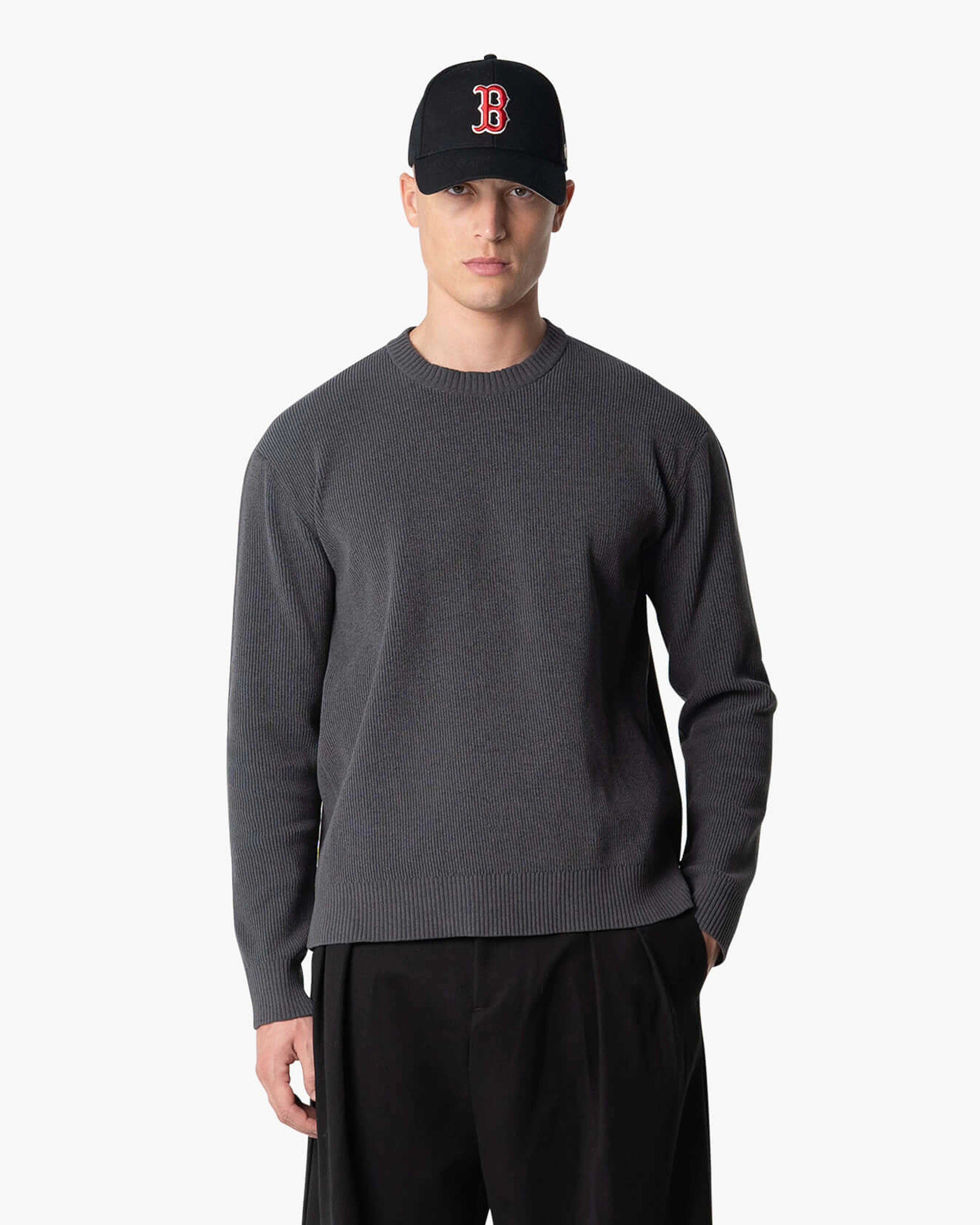 Cascata Rib-Knit Sweater | Grey - Image 3