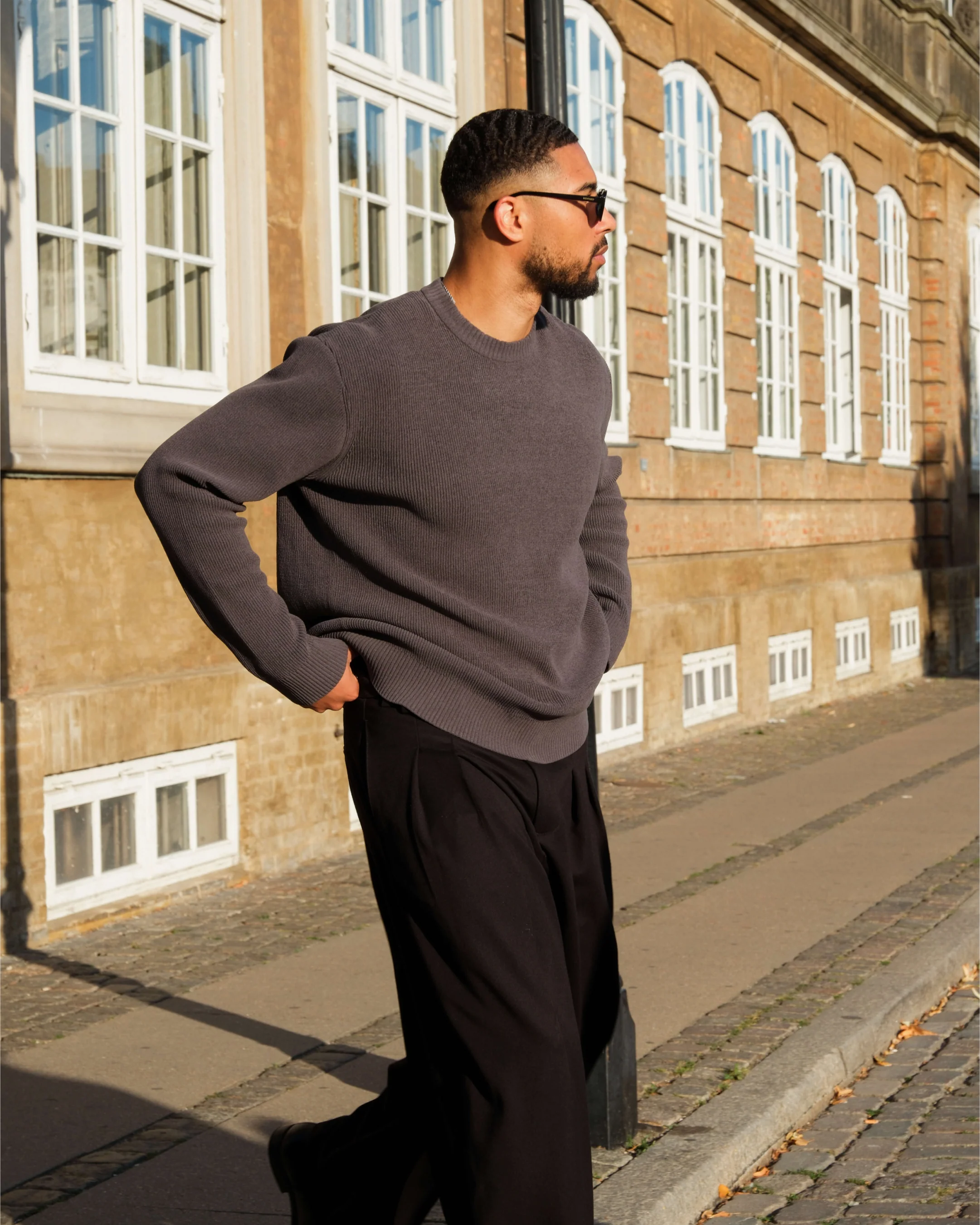 Cascata Rib-Knit Sweater | Grey - Image 6