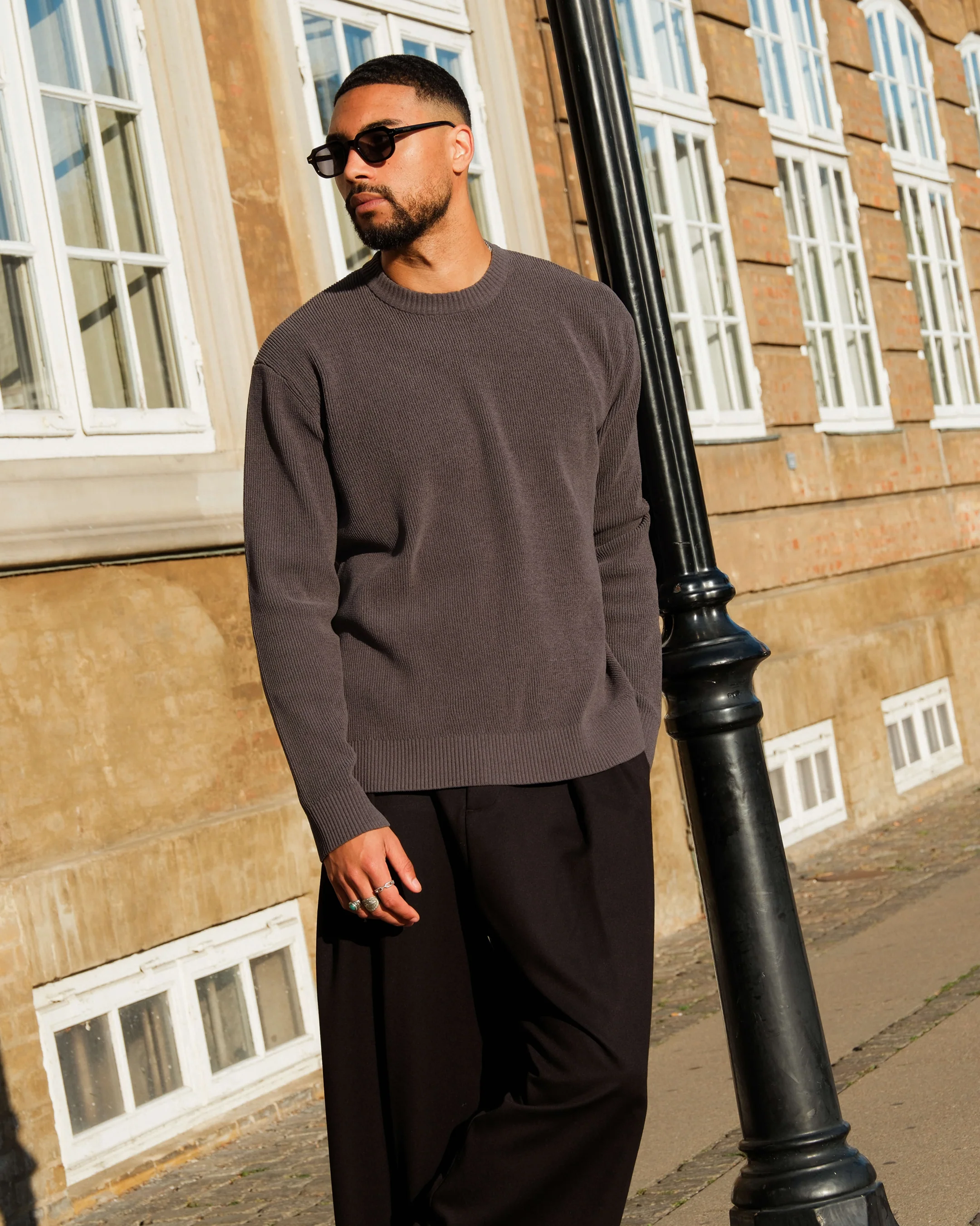 Cascata Rib-Knit Sweater | Grey - Image 7
