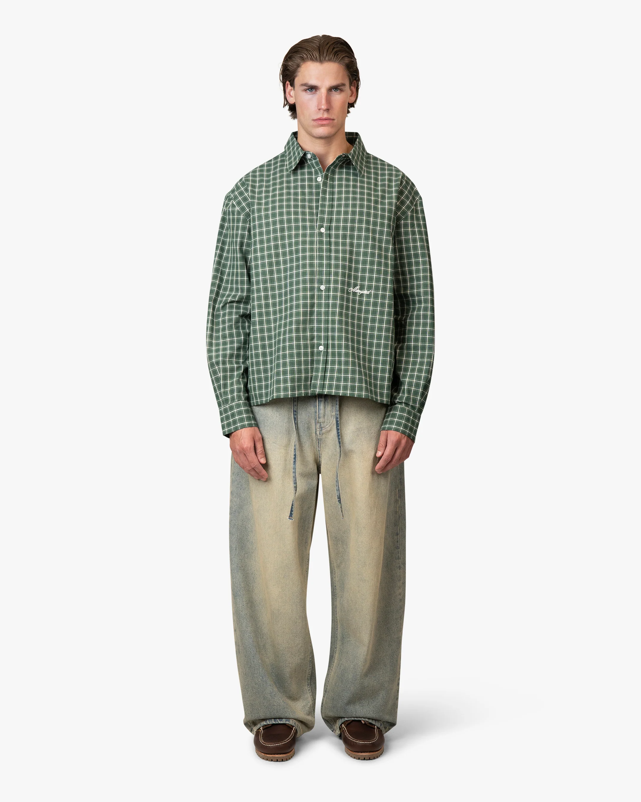 Cotignac Boxy Shirt | Dark Green - Image 2