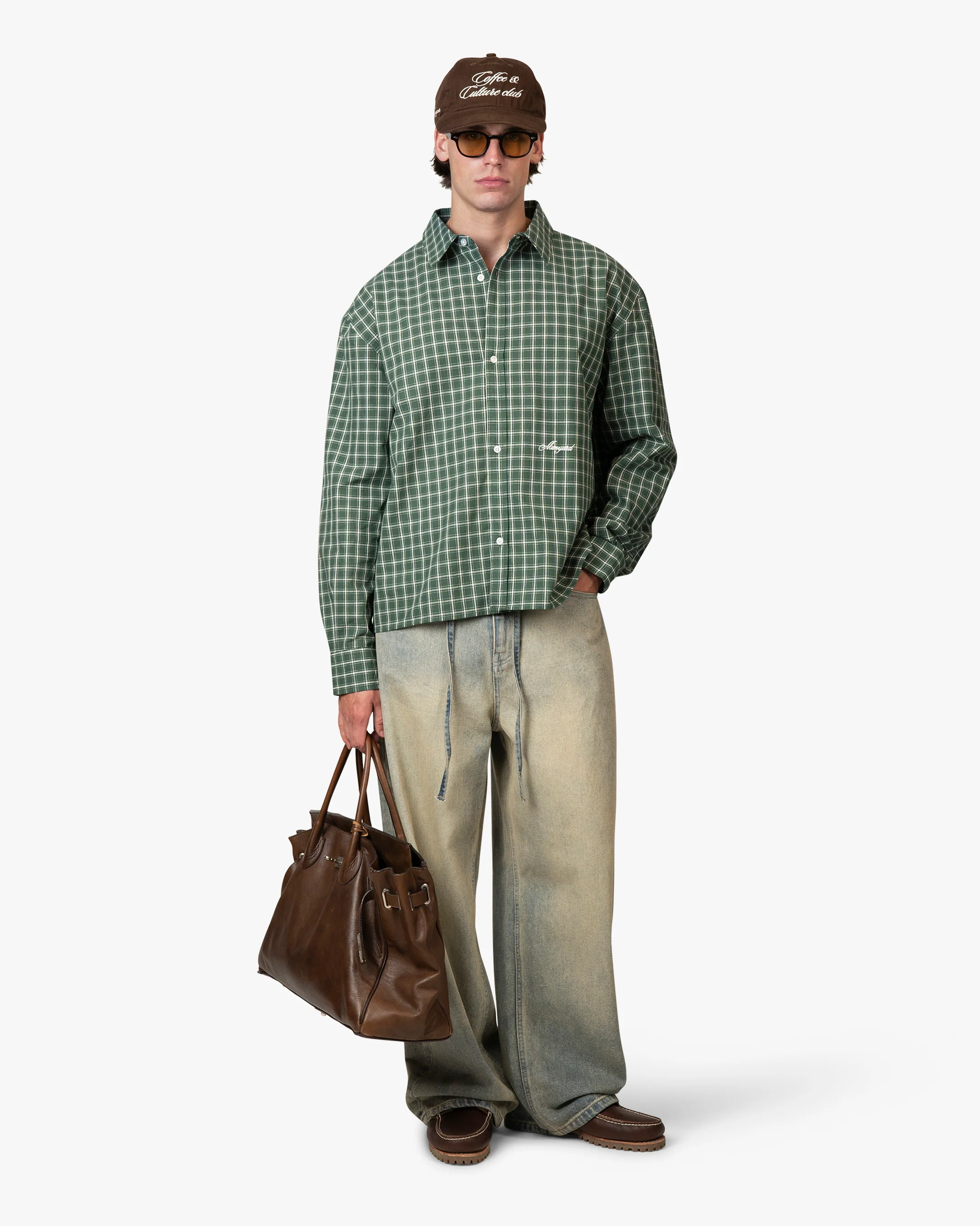 Cotignac Boxy Shirt | Dark Green - Image 6