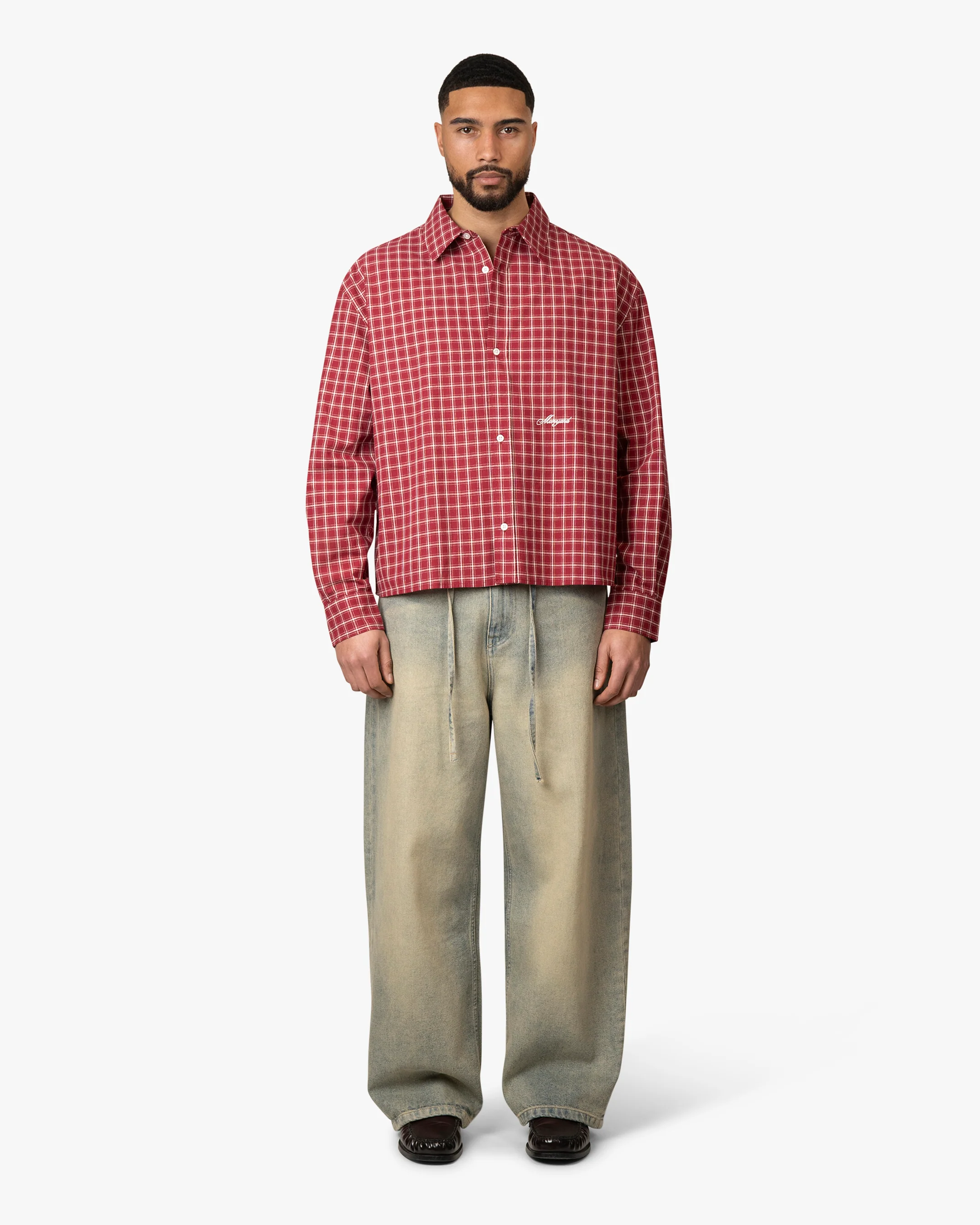 Cotignac Boxy Shirt | Red - Image 2