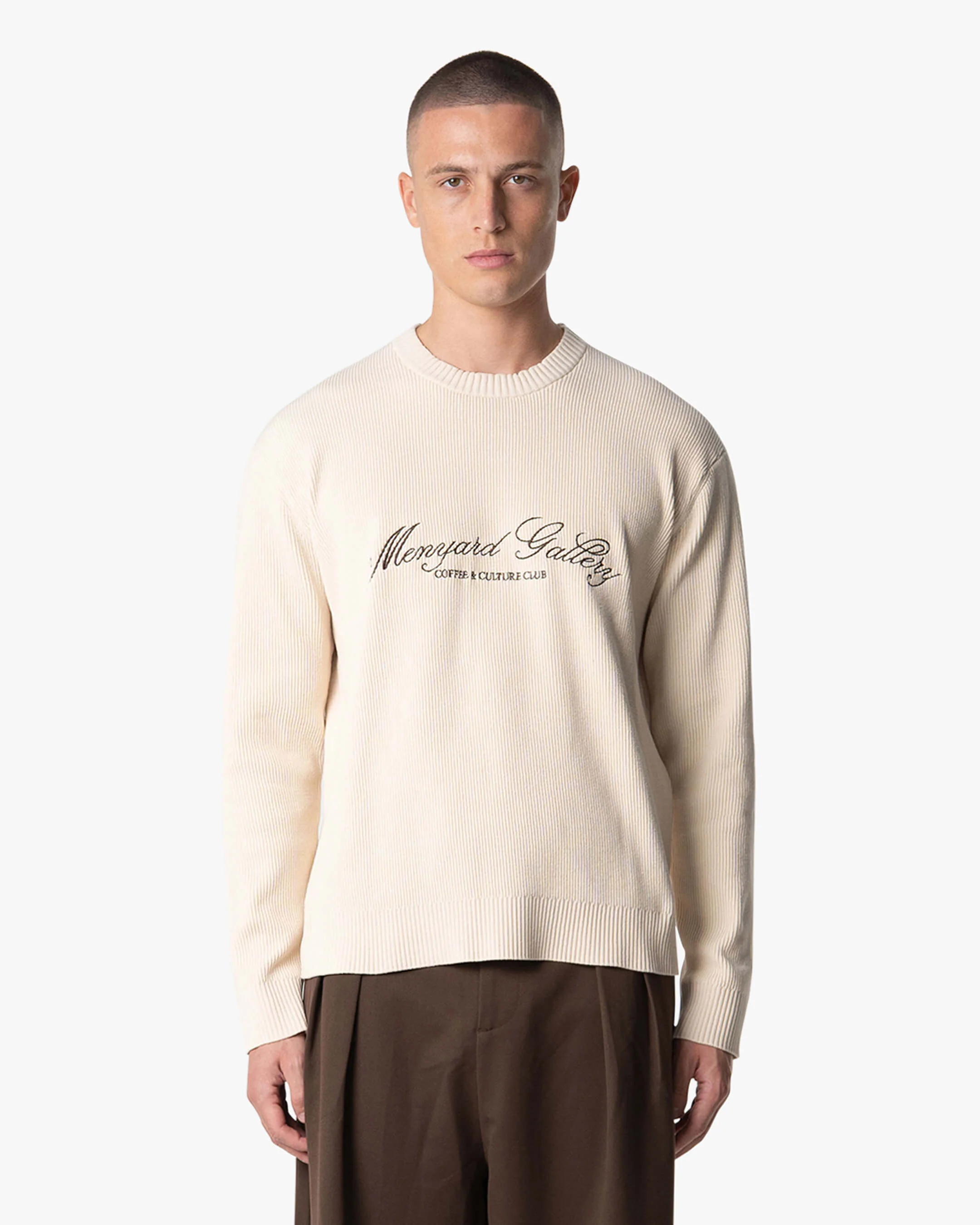 Culture Knitted Crewneck | Creme - Image 7