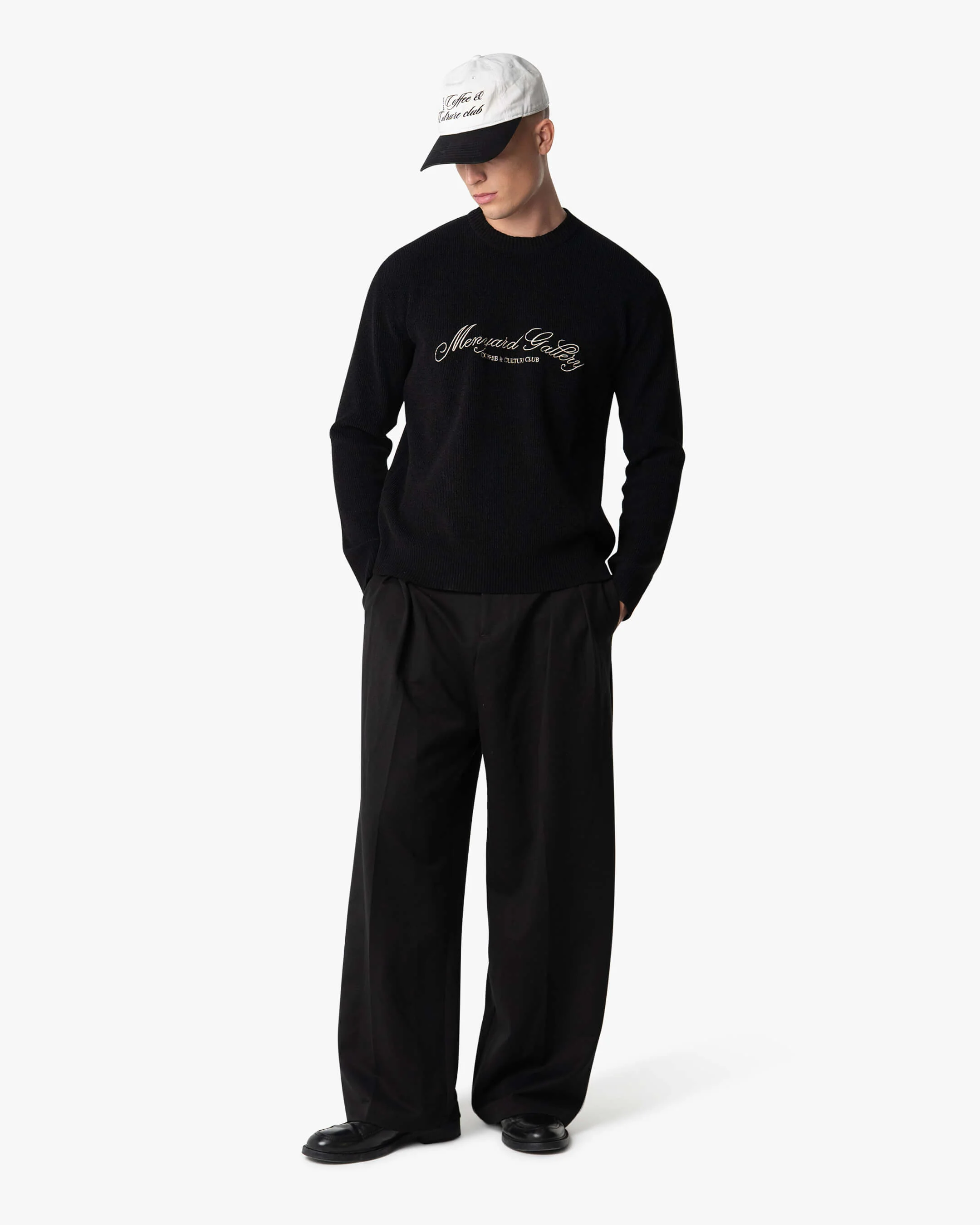 Culture Knitted Crewneck | Black - Image 4