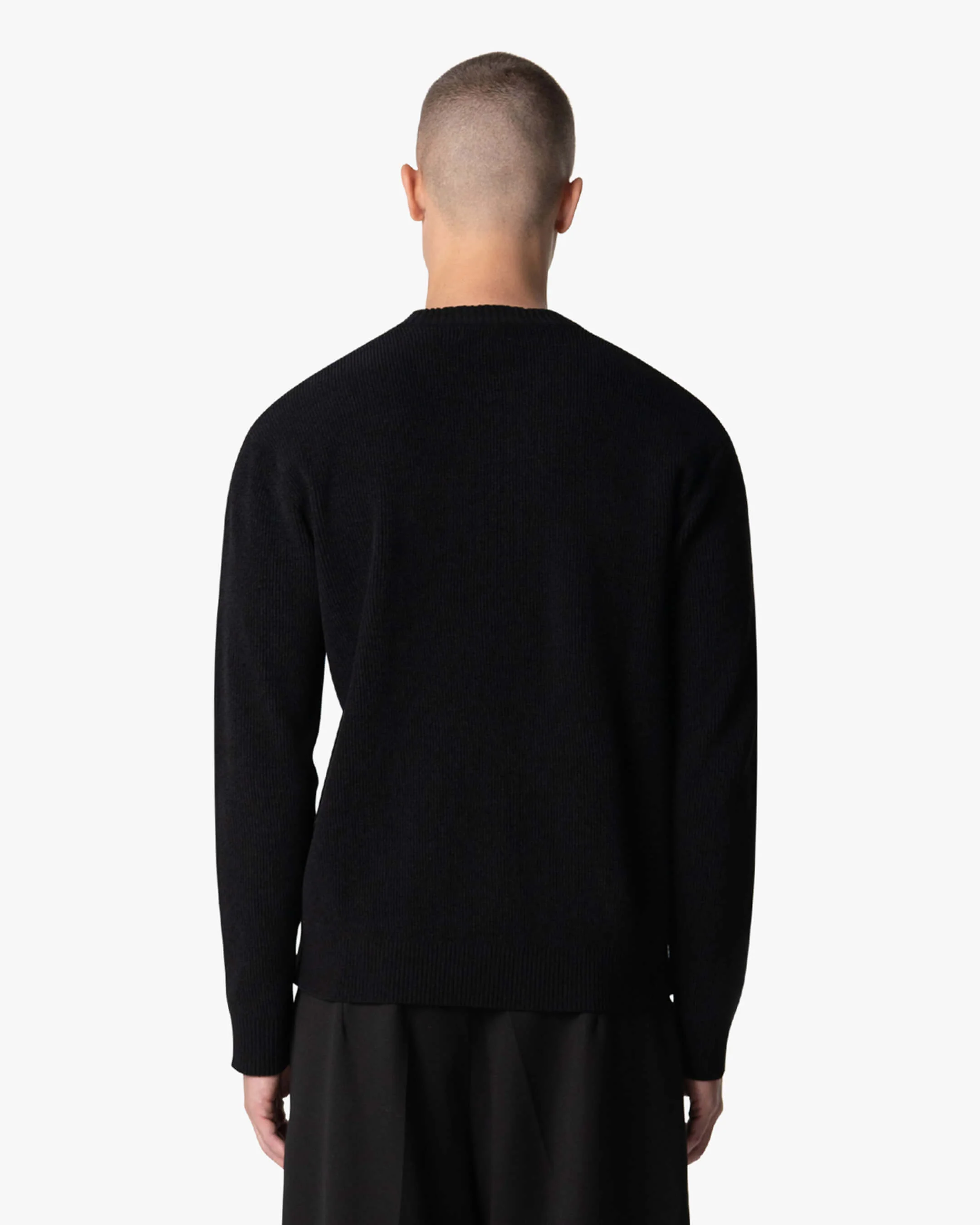 Culture Knitted Crewneck | Black - Image 5