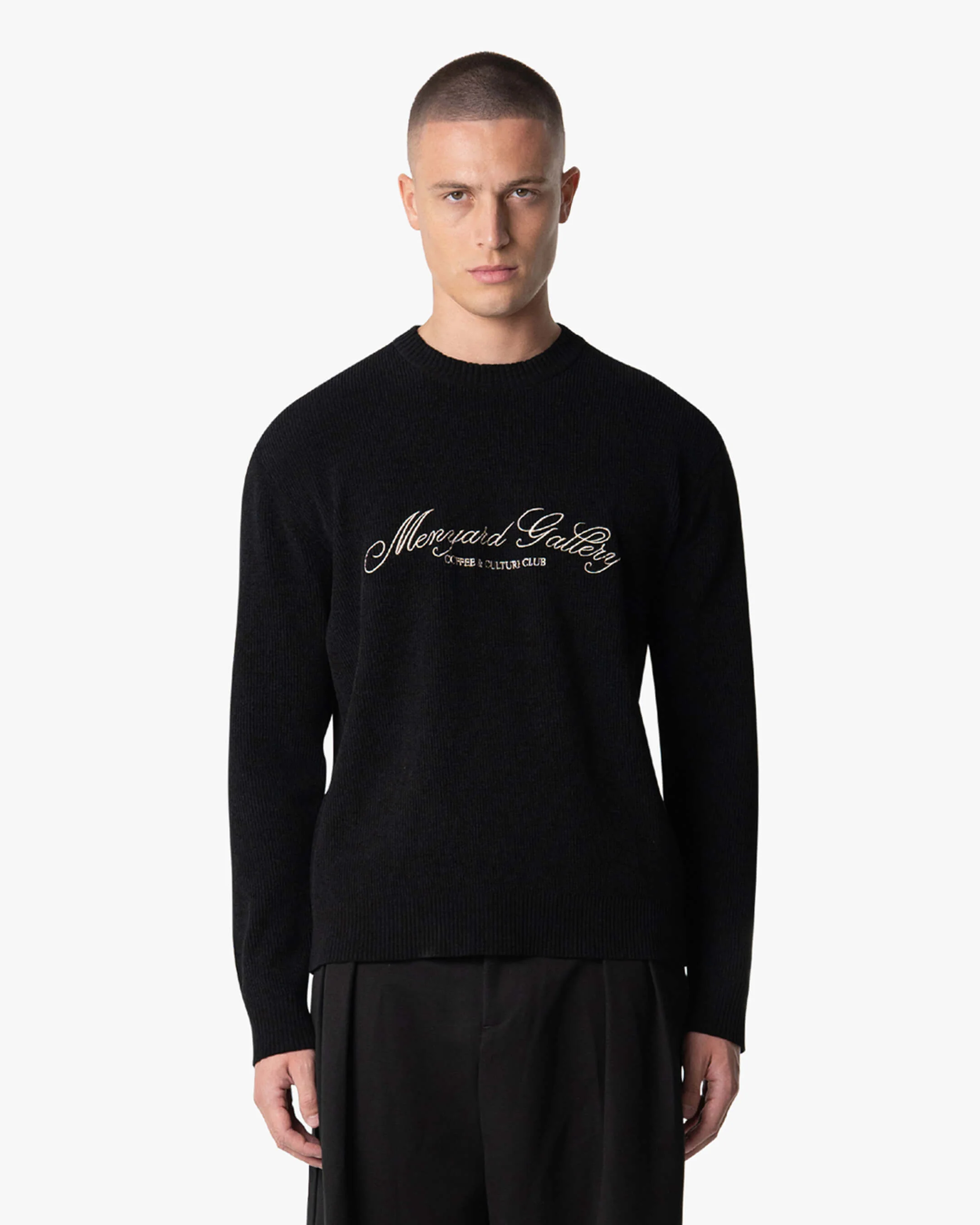 Culture Knitted Crewneck | Black - Image 6