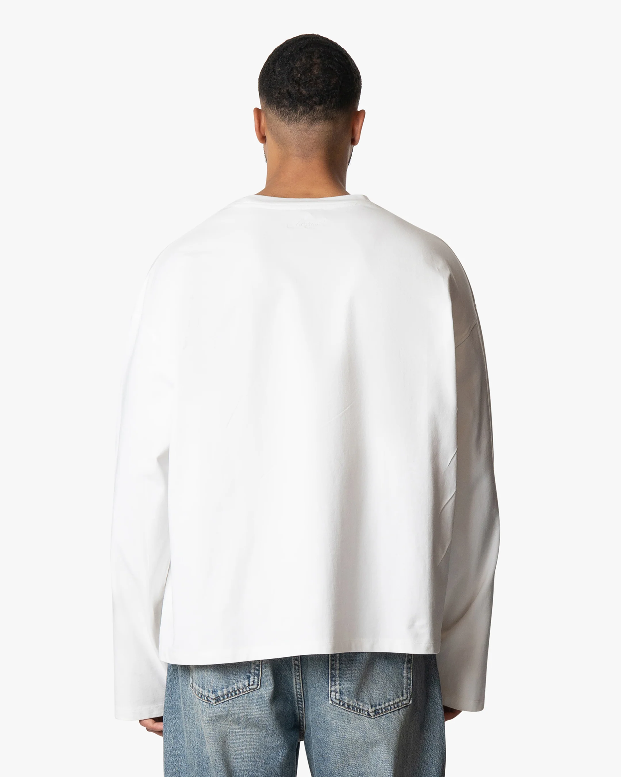 Iconic Logo Boxy Longsleeve | White - Image 4