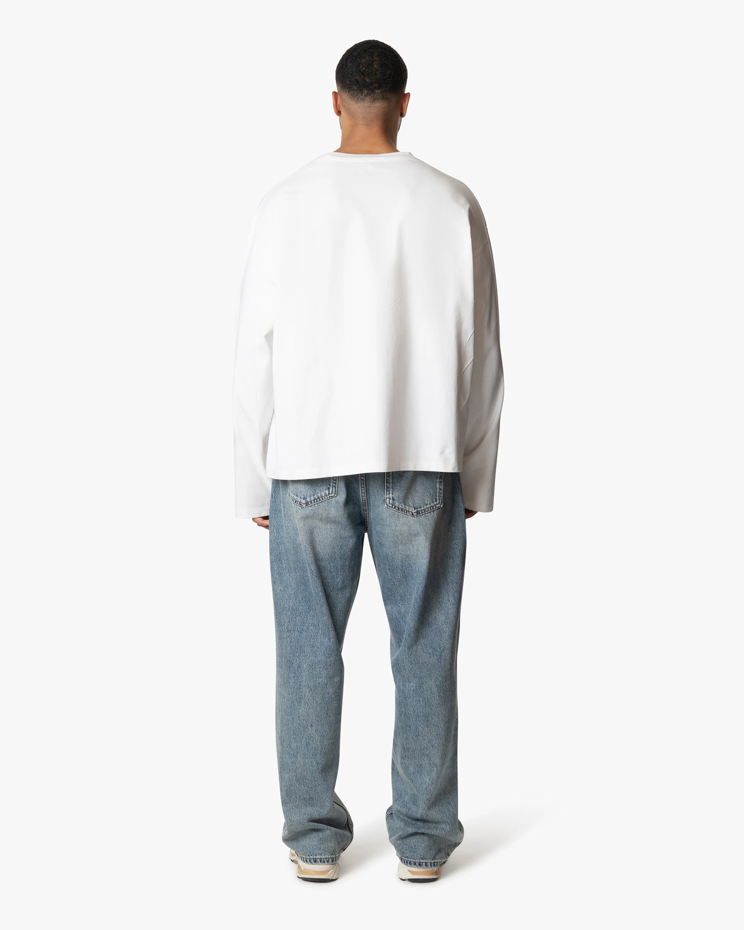 Iconic Logo Boxy Longsleeve | White - Image 5