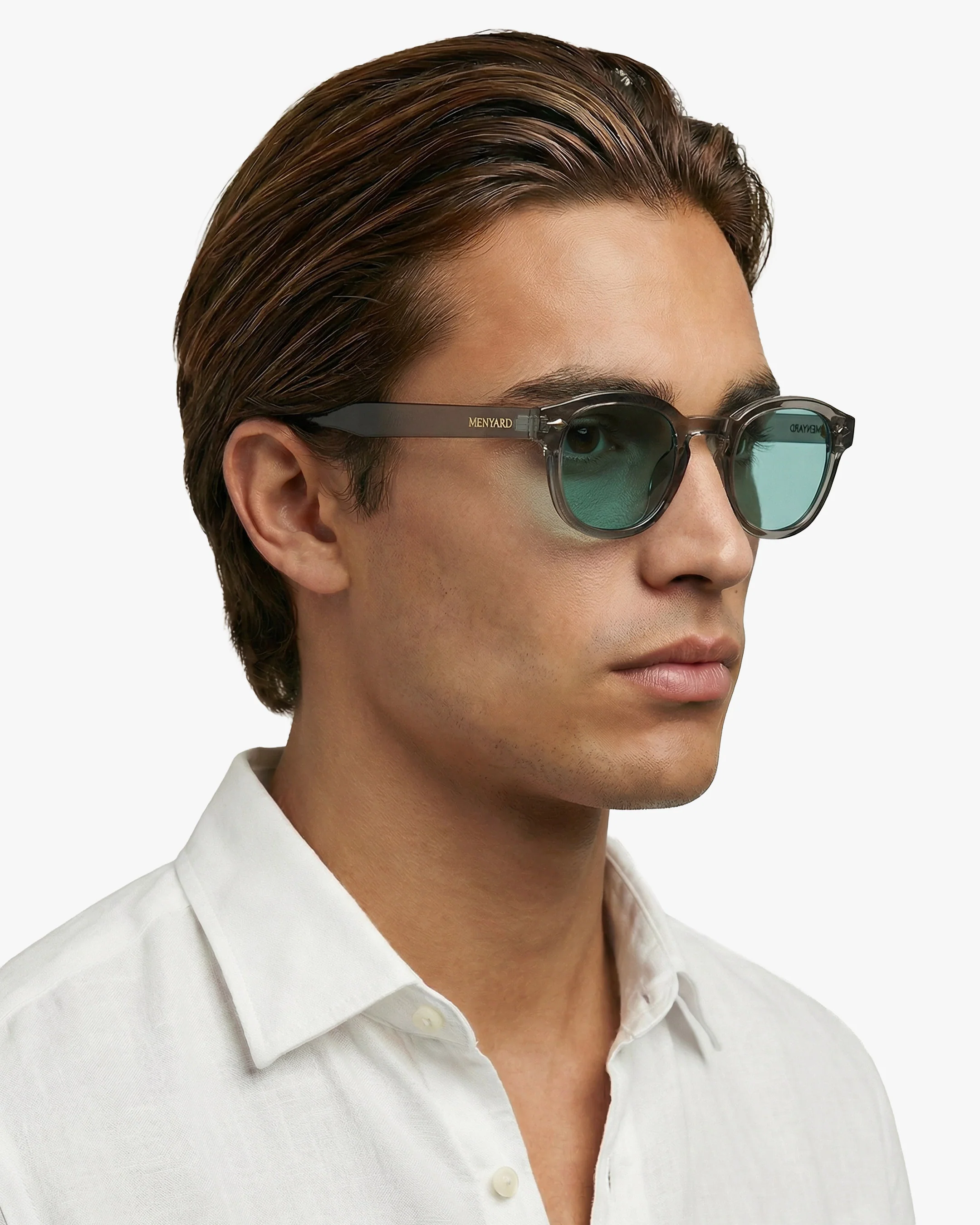 Laurent sunglasses | Grey/Turquoise - Image 4