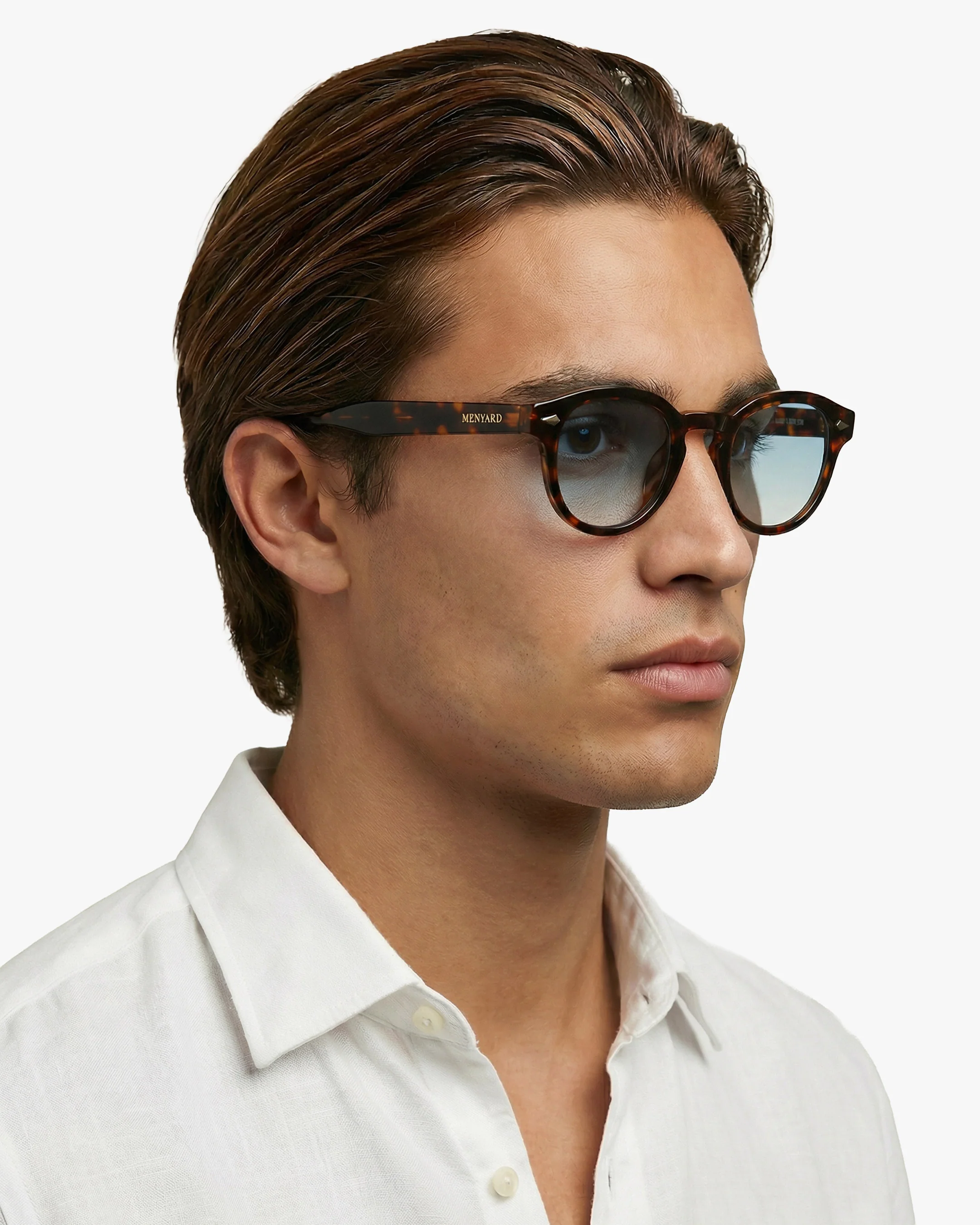 Laurent sunglasses | Tortoise/Gradient Blue - Image 4