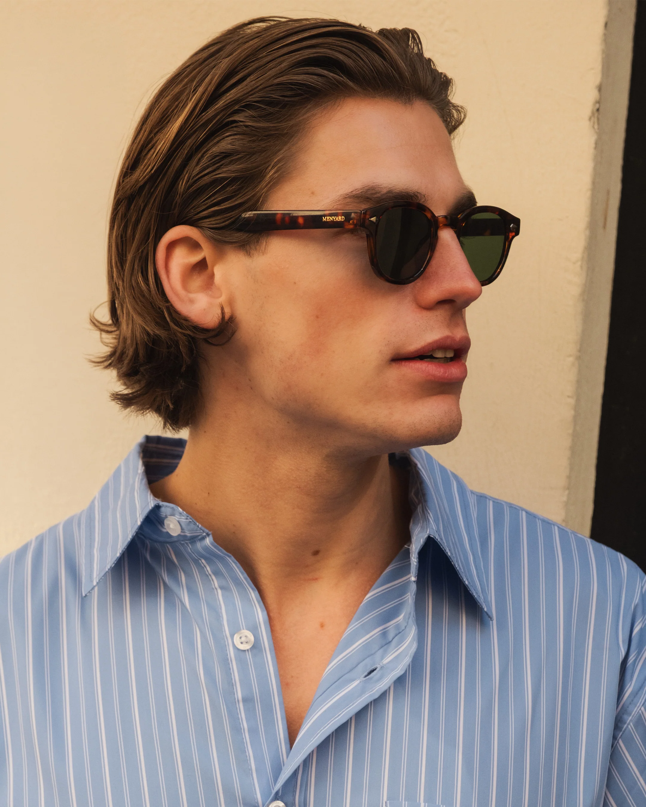 Laurent sunglasses | Tortoise/Green - Image 2