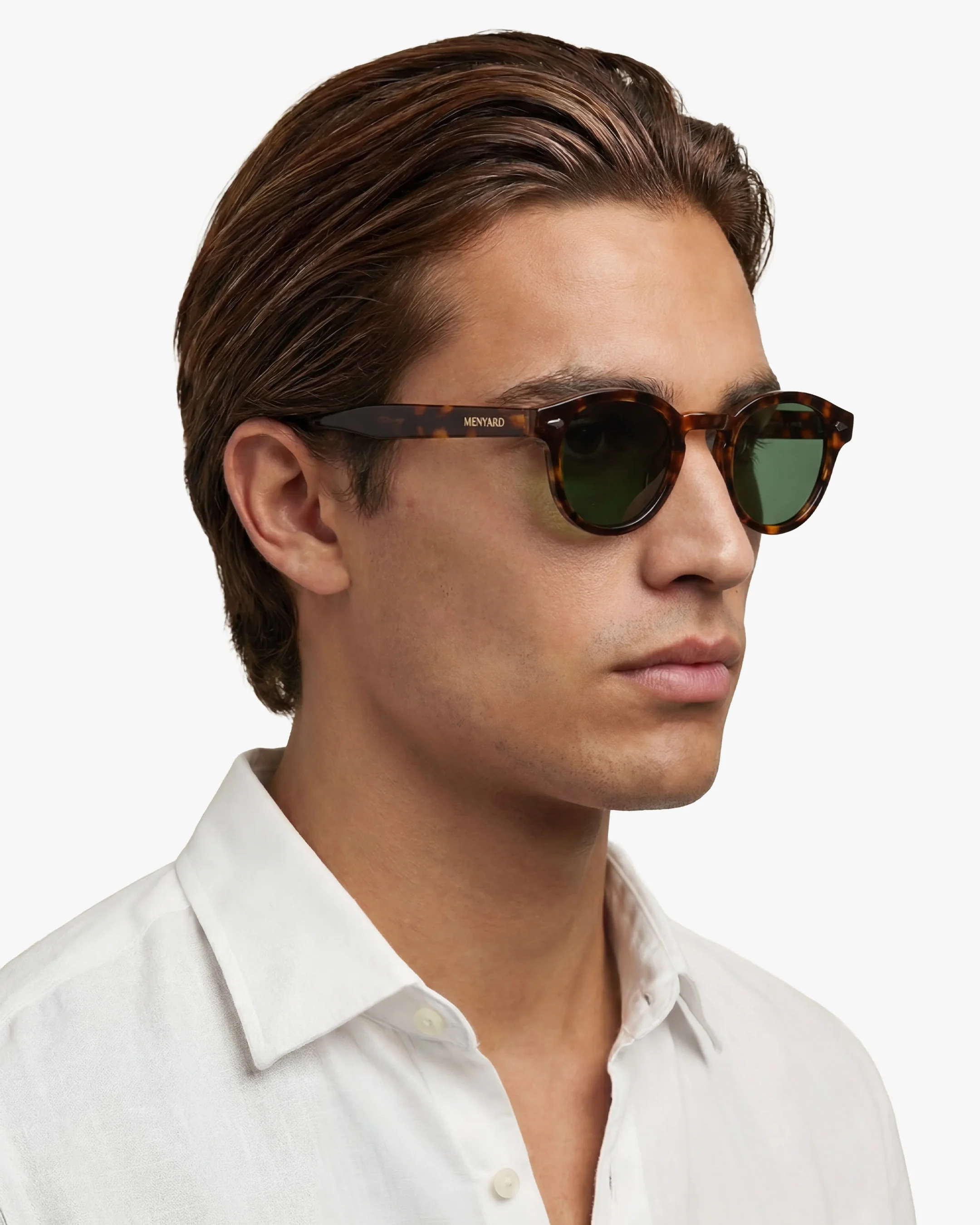 Laurent sunglasses | Tortoise/Green - Image 5