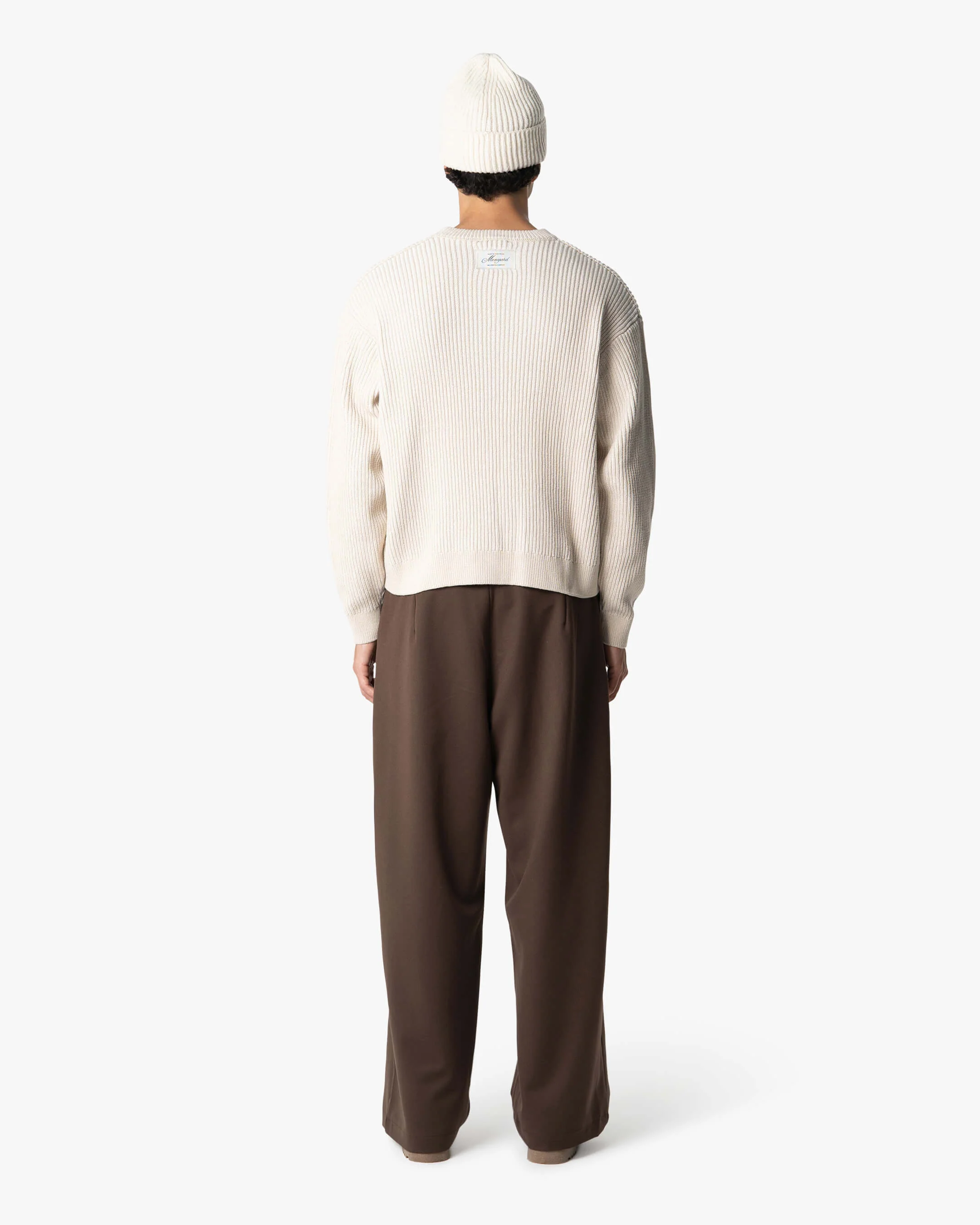 Lima Boxy Knitted Cotton Sweater | Sand - Image 7